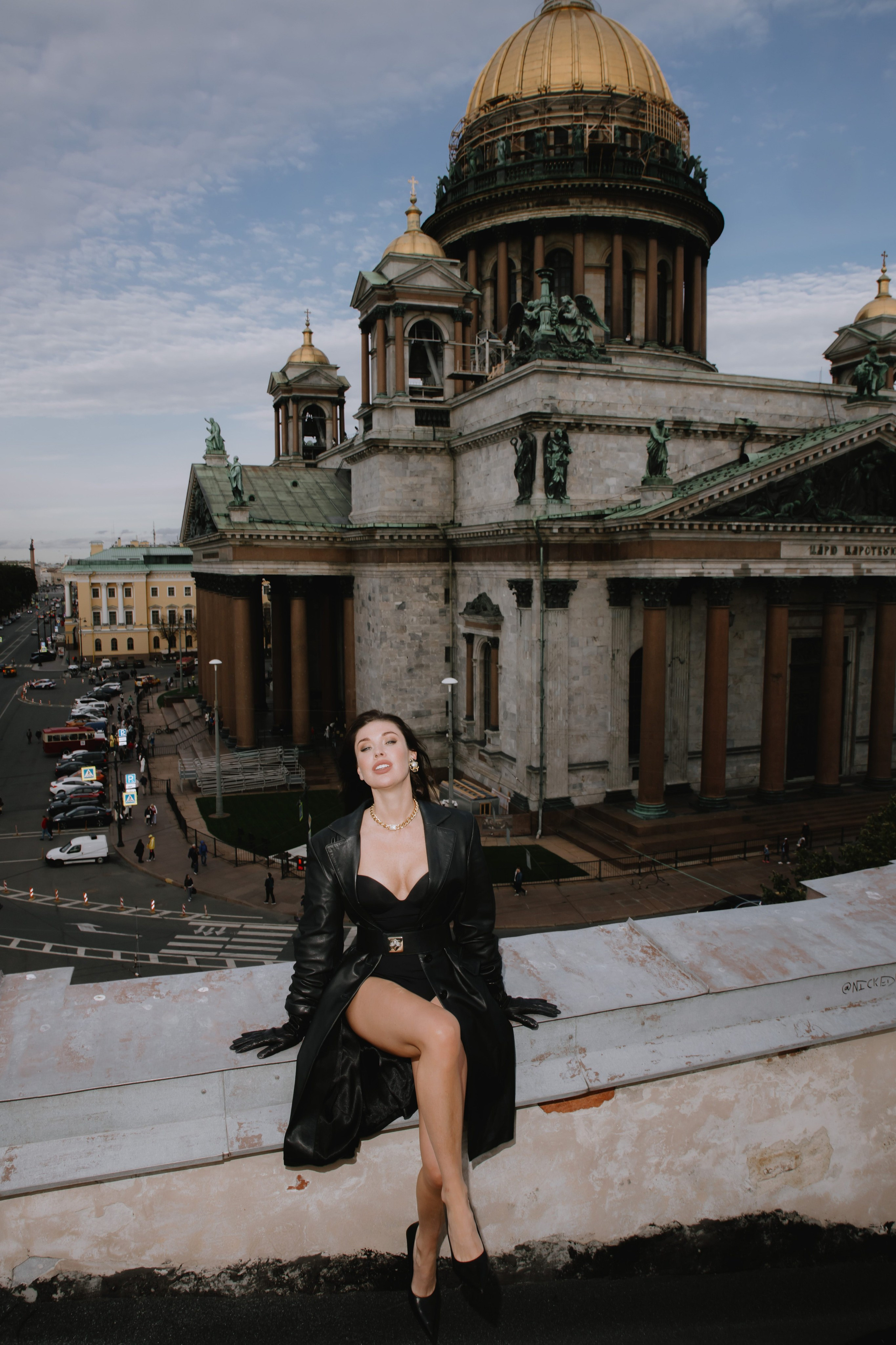 Вероника (съемка на крыше). Фотограф в Москве и Санкт-Петербурге Дарина