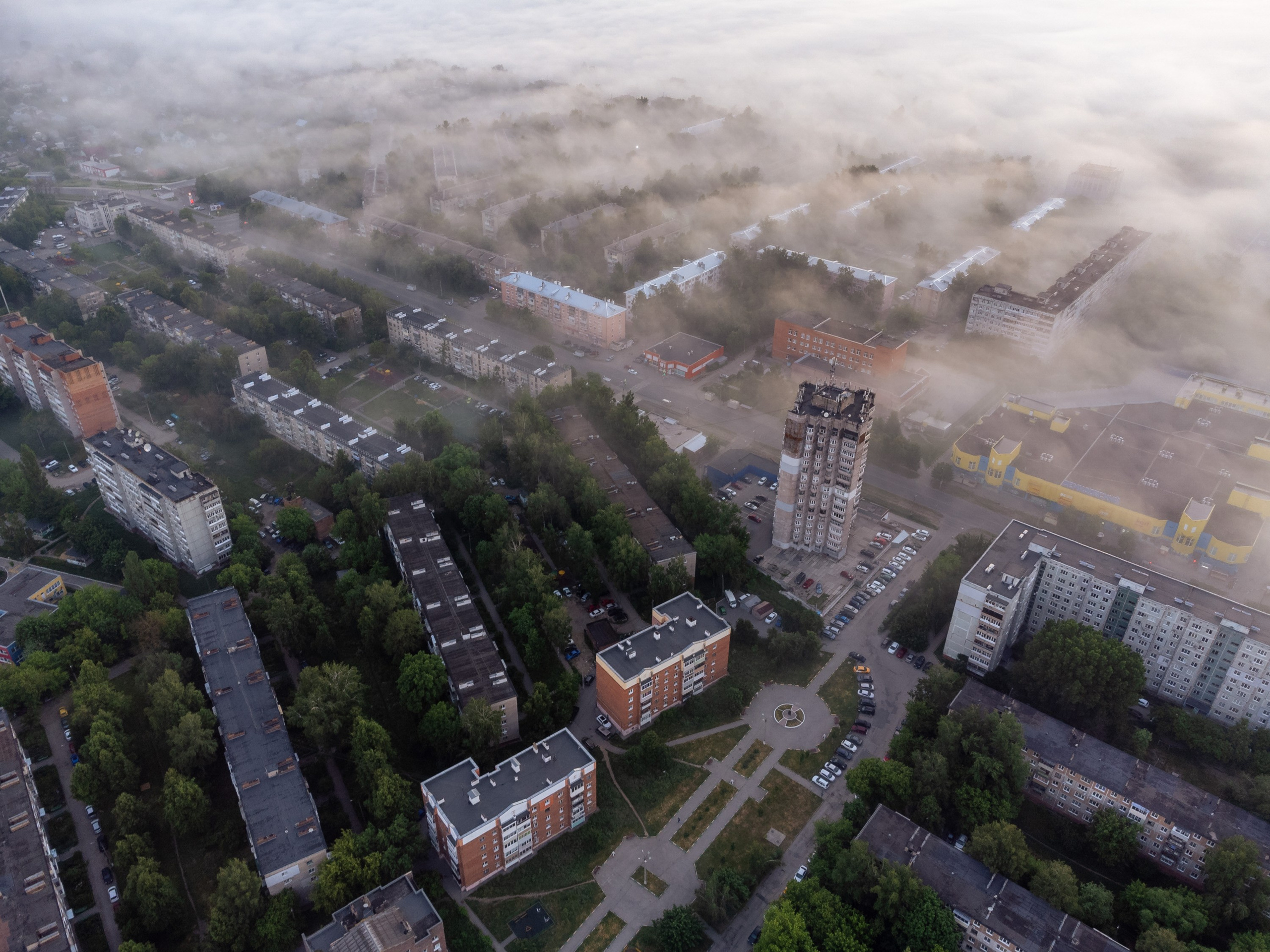Пролетарский район в тумане. Фотограф и видеооператор в Туле | Даниил Рыбак