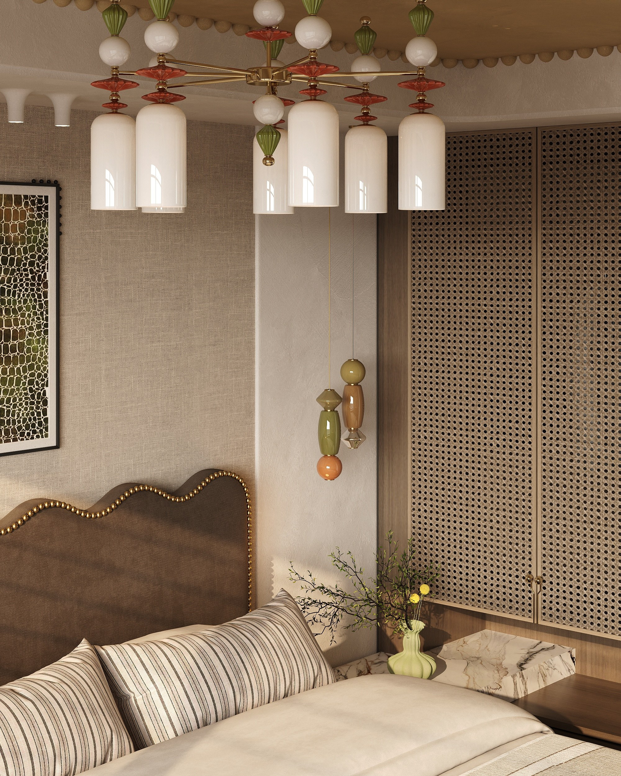 Cozy bedroom. Solovets visualization