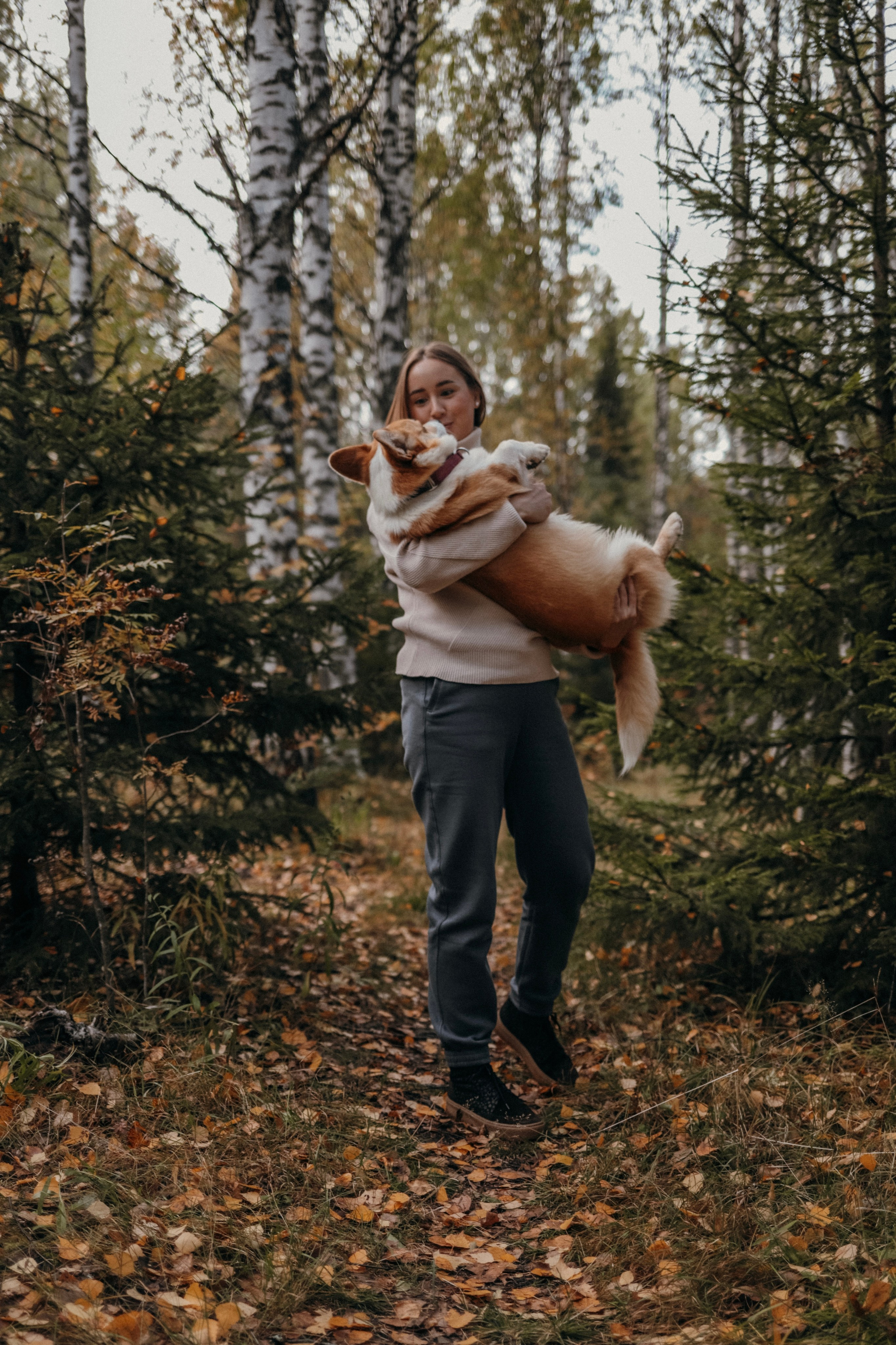 Мария & корги Мия