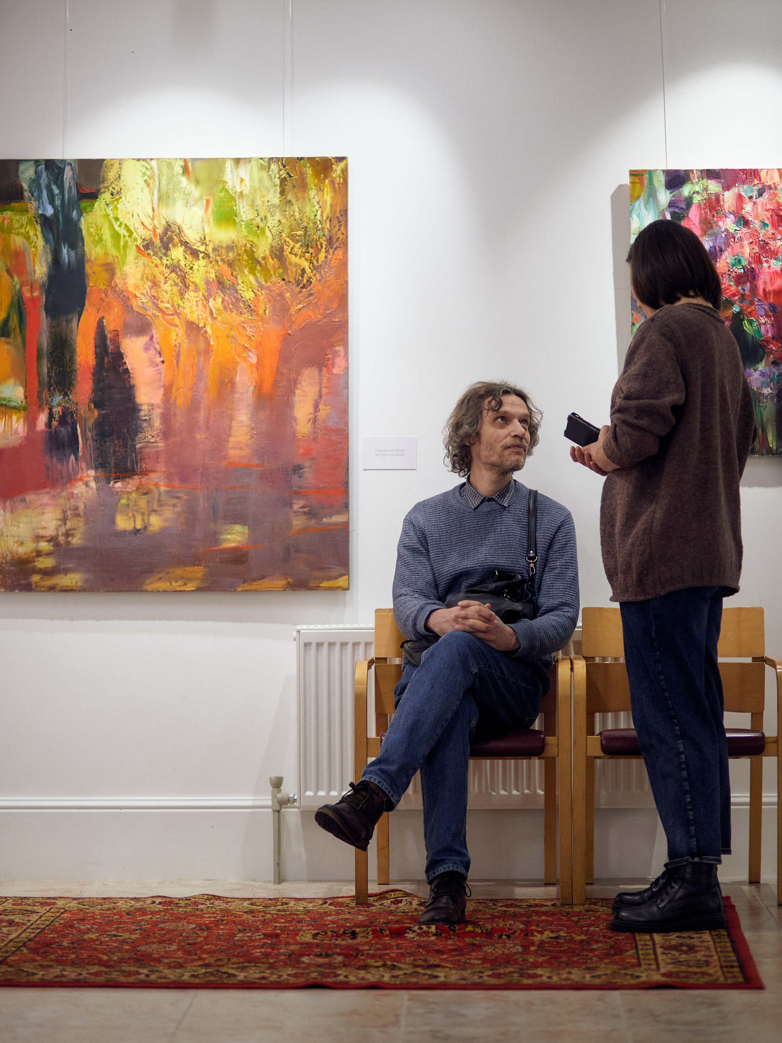 Открытие выставки краснодарской художницы Ларисы Блохиной. Фотограф Юлия Маринина