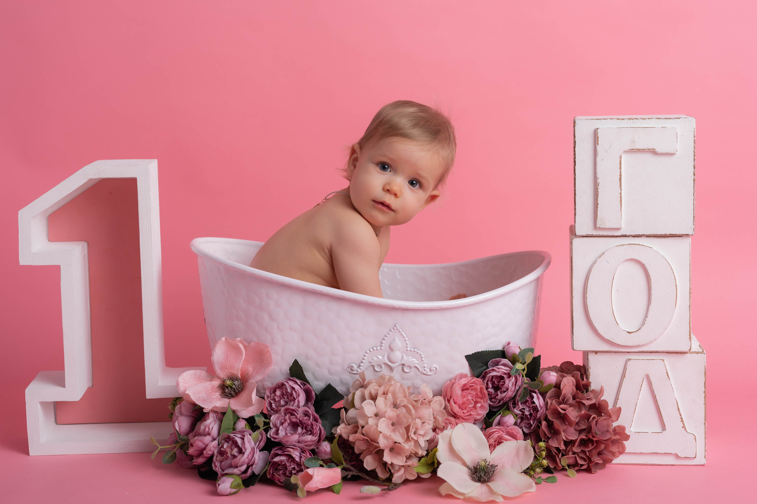 Фотосессия на годик для девочки. Фотосессия на годик в Москве. Фотограф годовасия