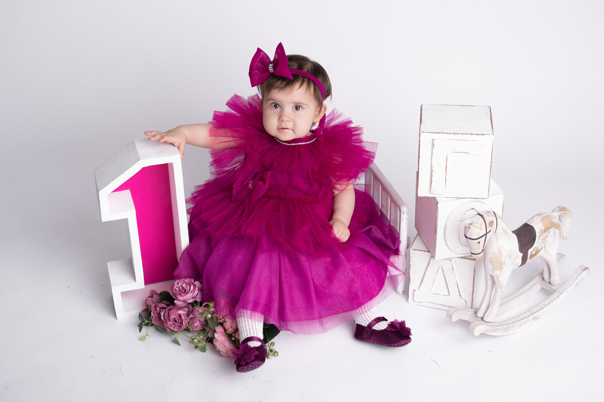 Фотосессия на годик для девочки. Фотосессия на годик в Москве. Фотограф годовасия