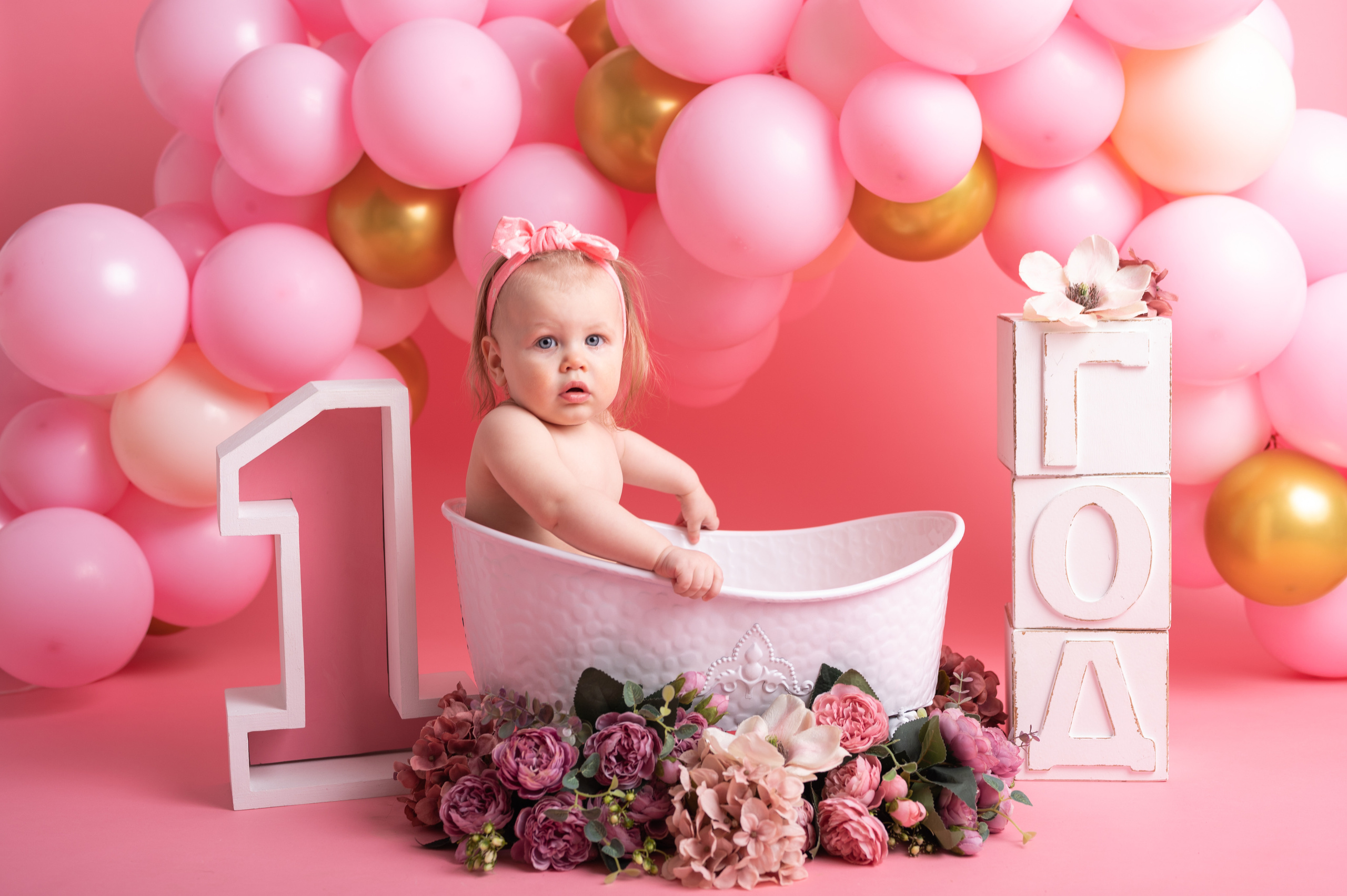 Фотосессия на годик для девочки. Фотосессия на годик в Москве. Фотограф годовасия