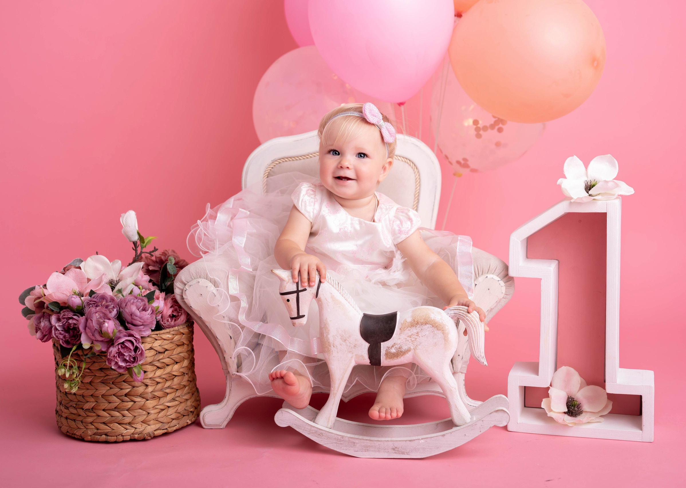 Фотосессия на годик для девочки. Фотосессия на годик в Москве. Фотограф годовасия