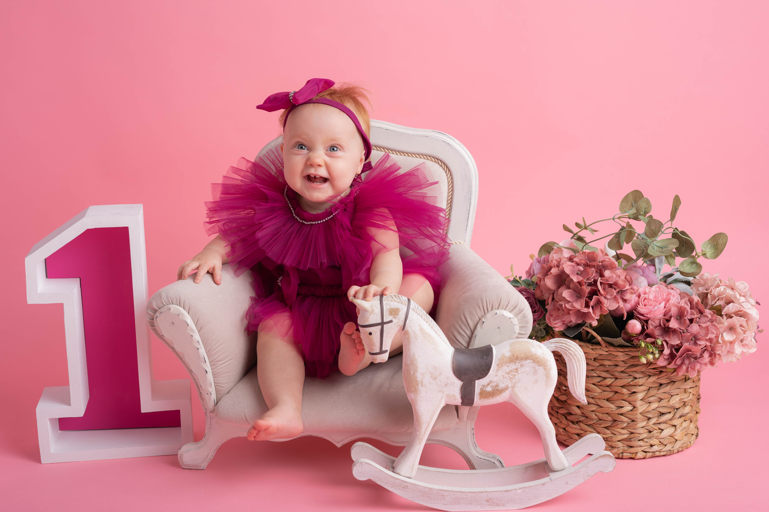 Фотосессия на годик для девочки. Фотосессия на годик в Москве. Фотограф годовасия