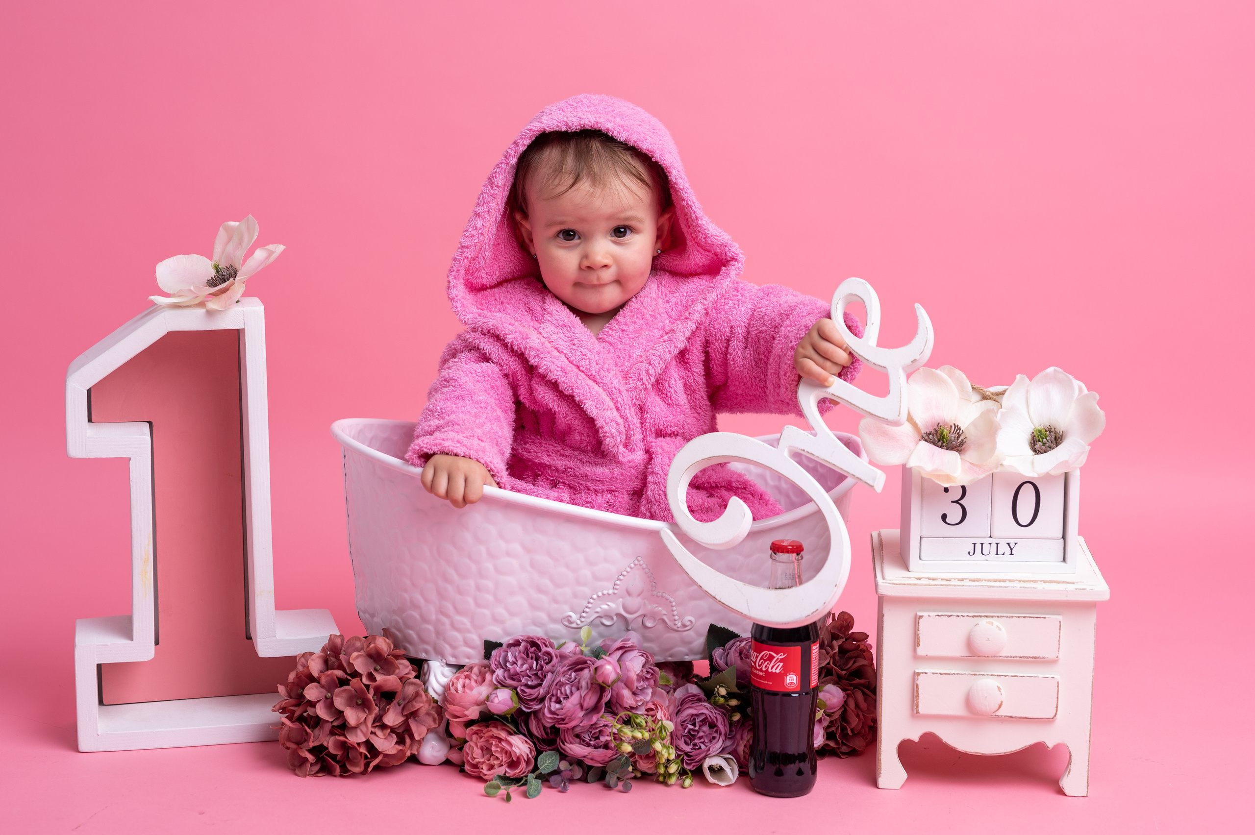Фотосессия на годик для девочки. Фотосессия на годик в Москве. Фотограф годовасия