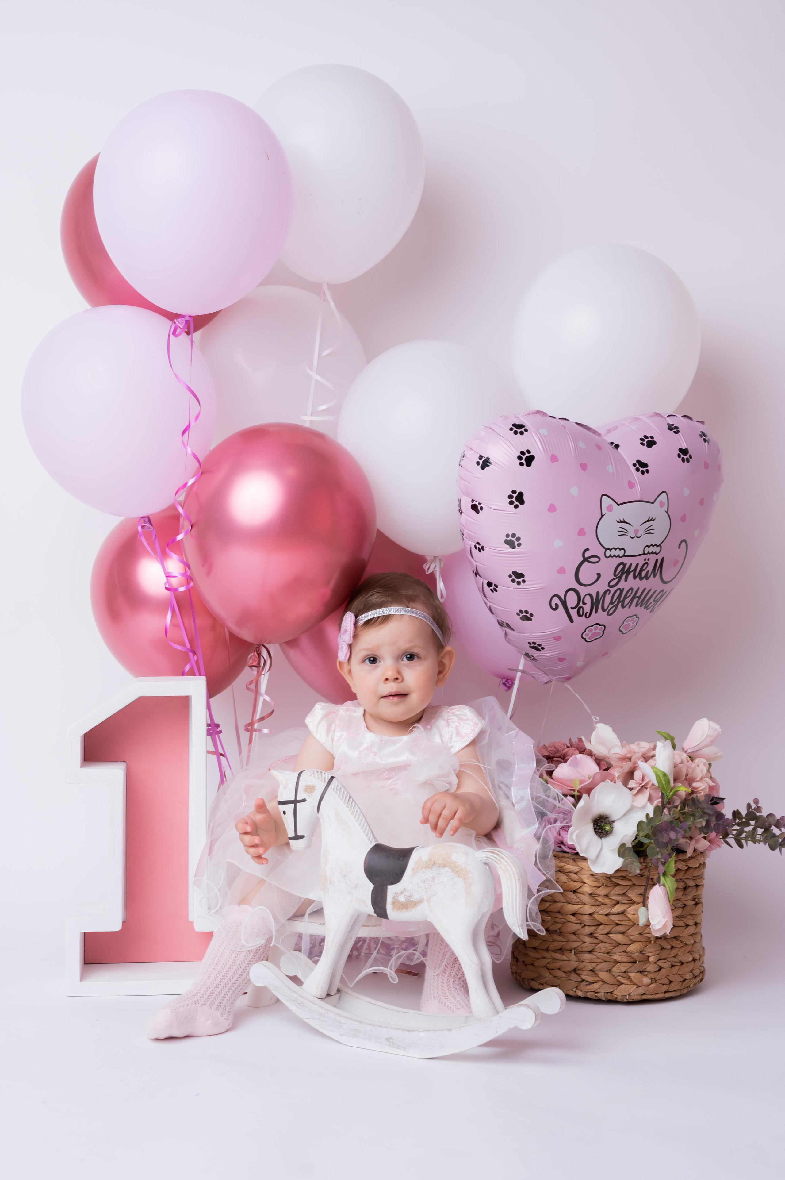 Фотосессия на годик для девочки. Фотосессия на годик в Москве. Фотограф годовасия
