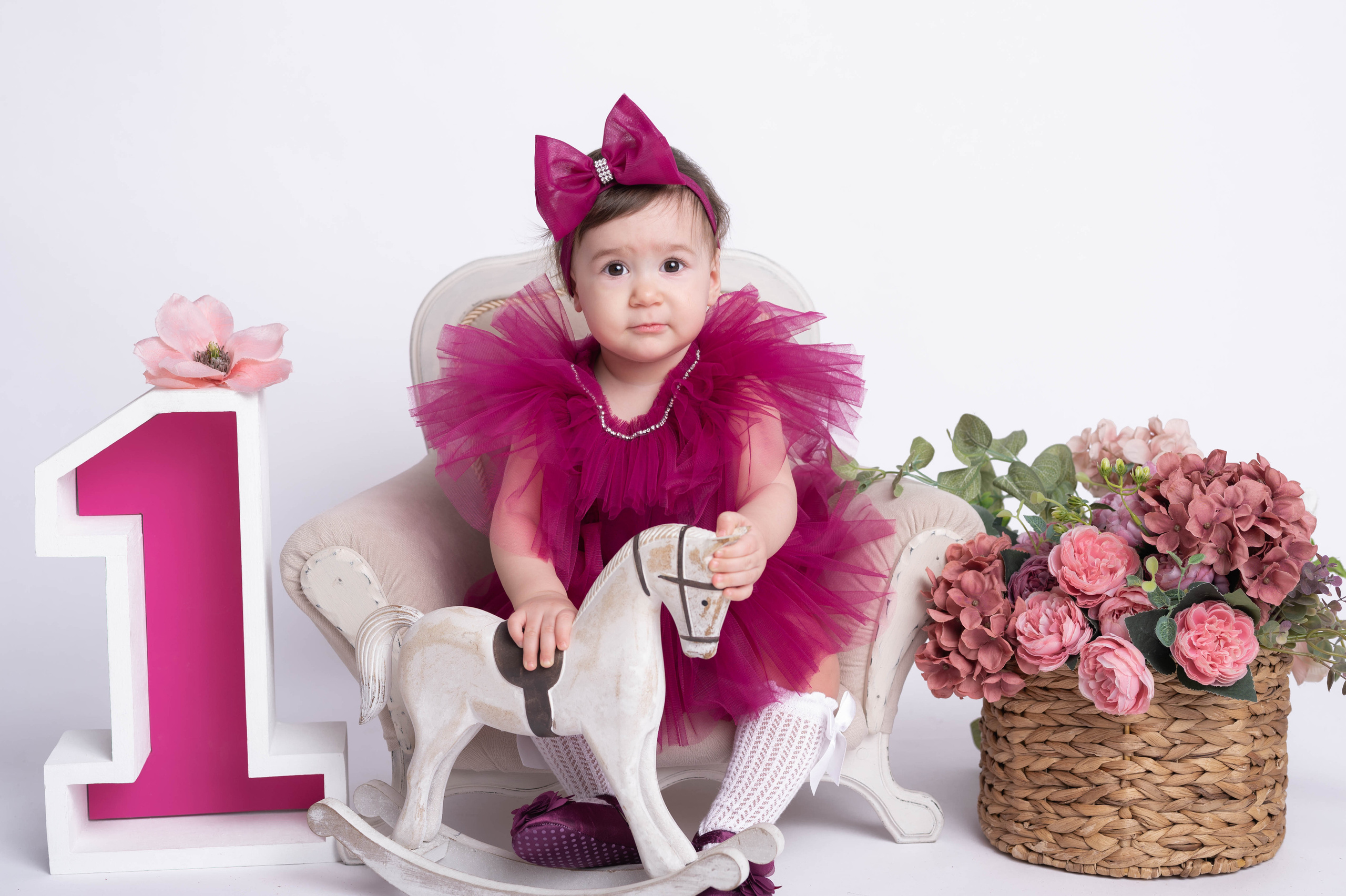 Фотосессия на годик для девочки. Фотосессия на годик в Москве. Фотограф годовасия
