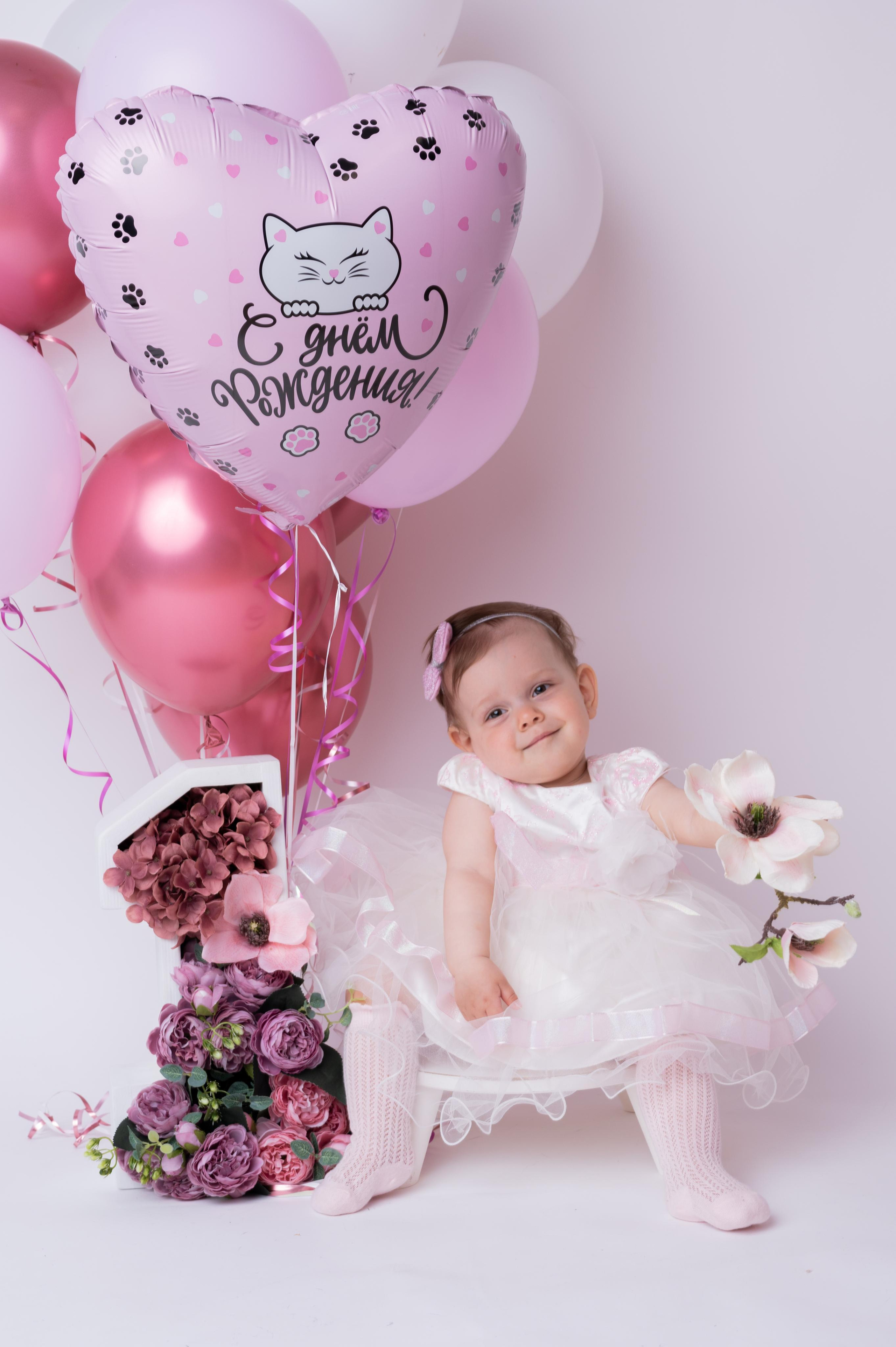 Фотосессия на годик для девочки. Фотосессия на годик в Москве. Фотограф годовасия