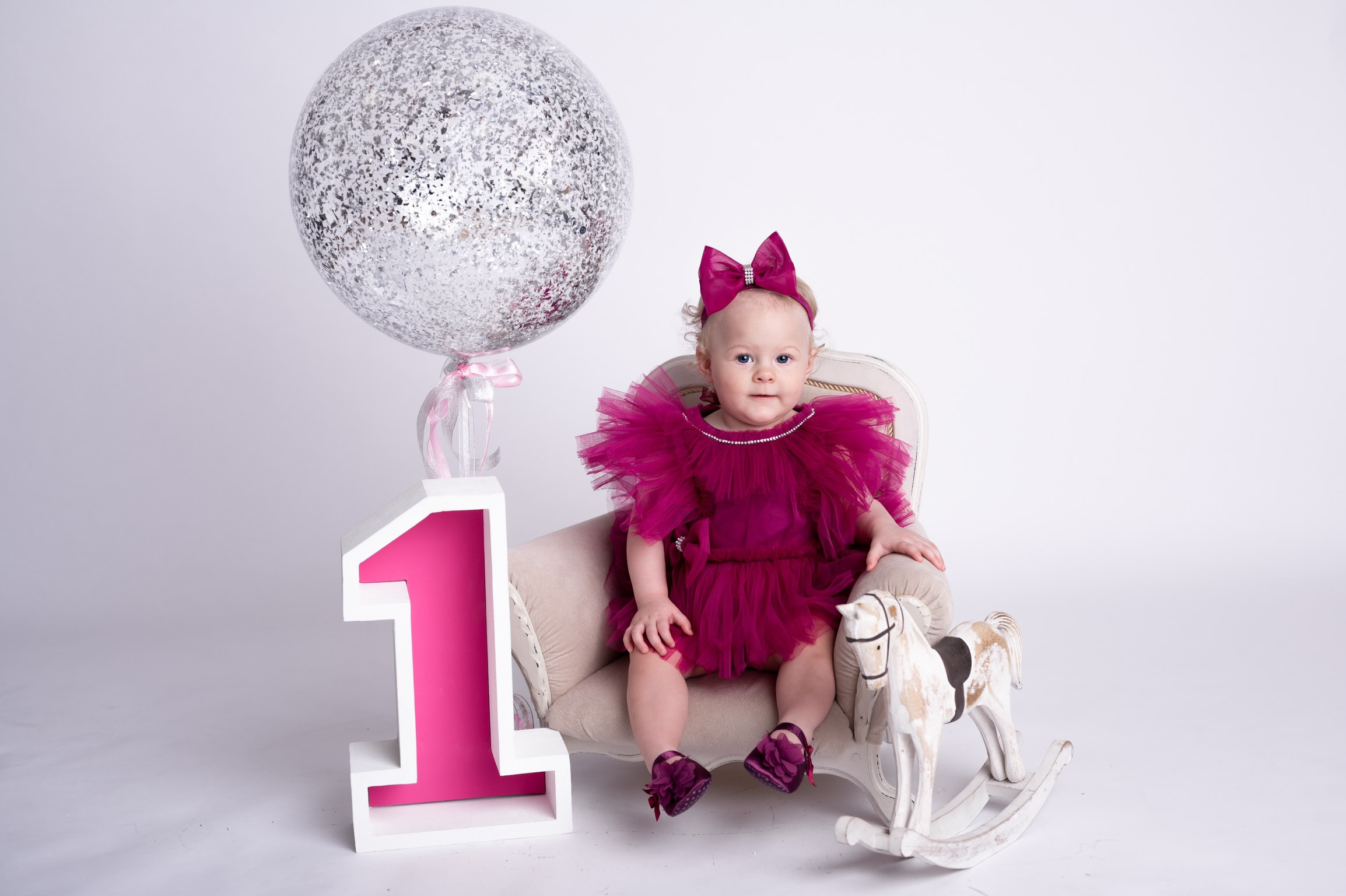 Фотосессия на годик для девочки. Фотосессия на годик в Москве. Фотограф годовасия