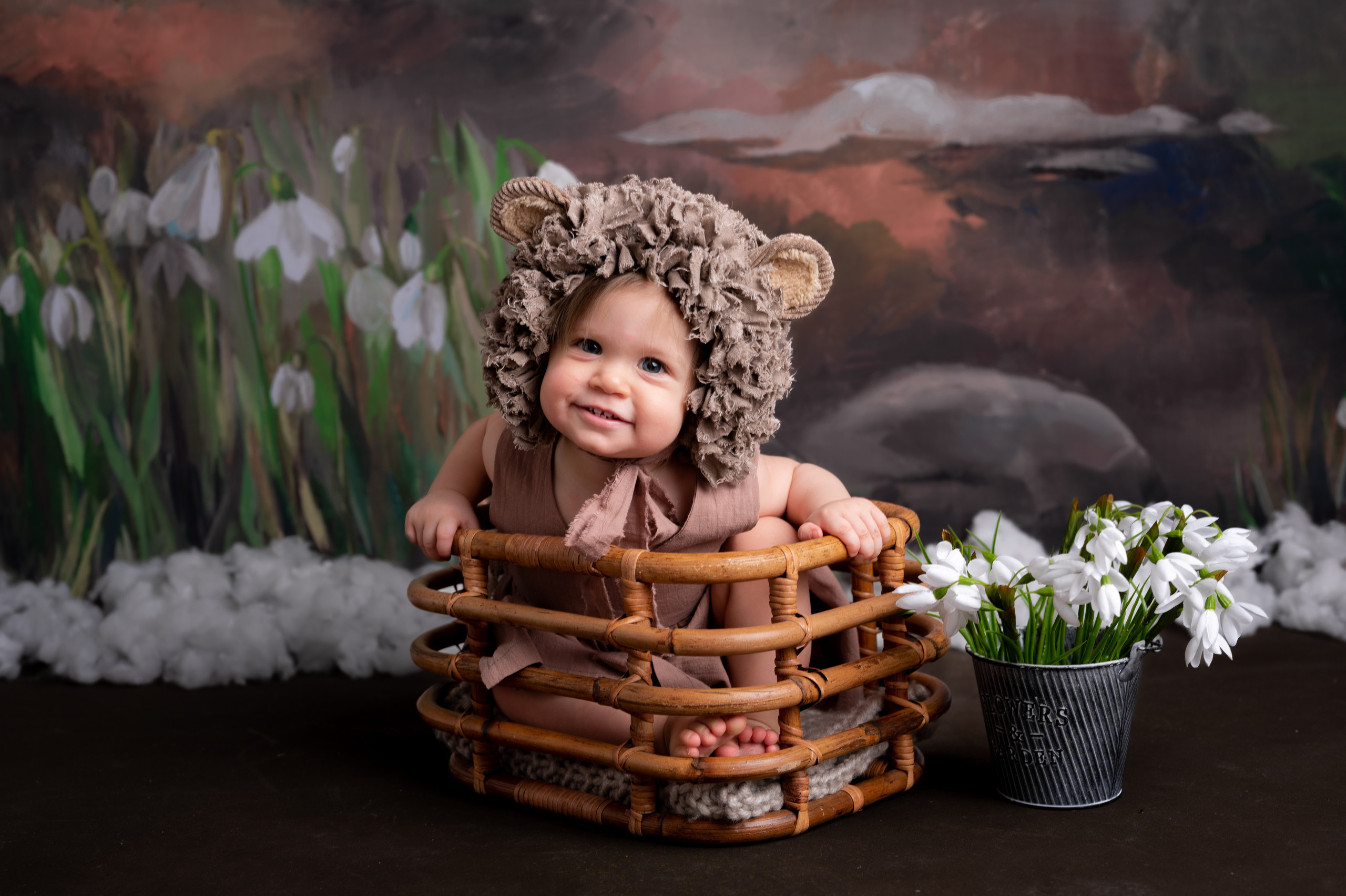 Фотосессия на годик для девочки. Фотосессия на годик в Москве. Фотограф годовасия