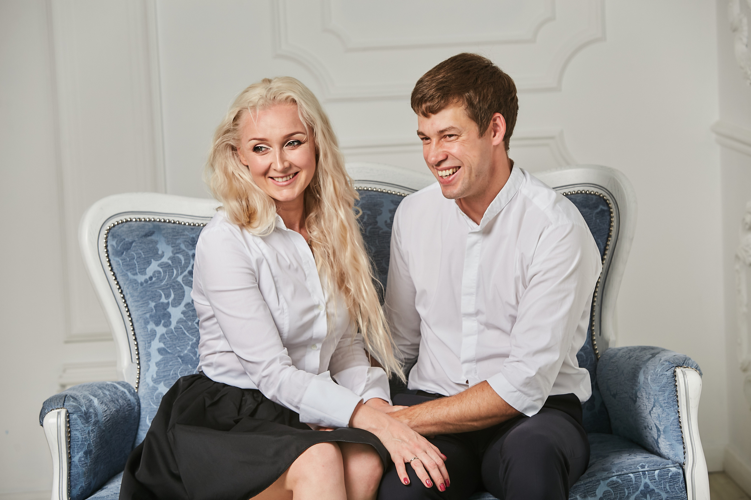 Володя, Юля и дети