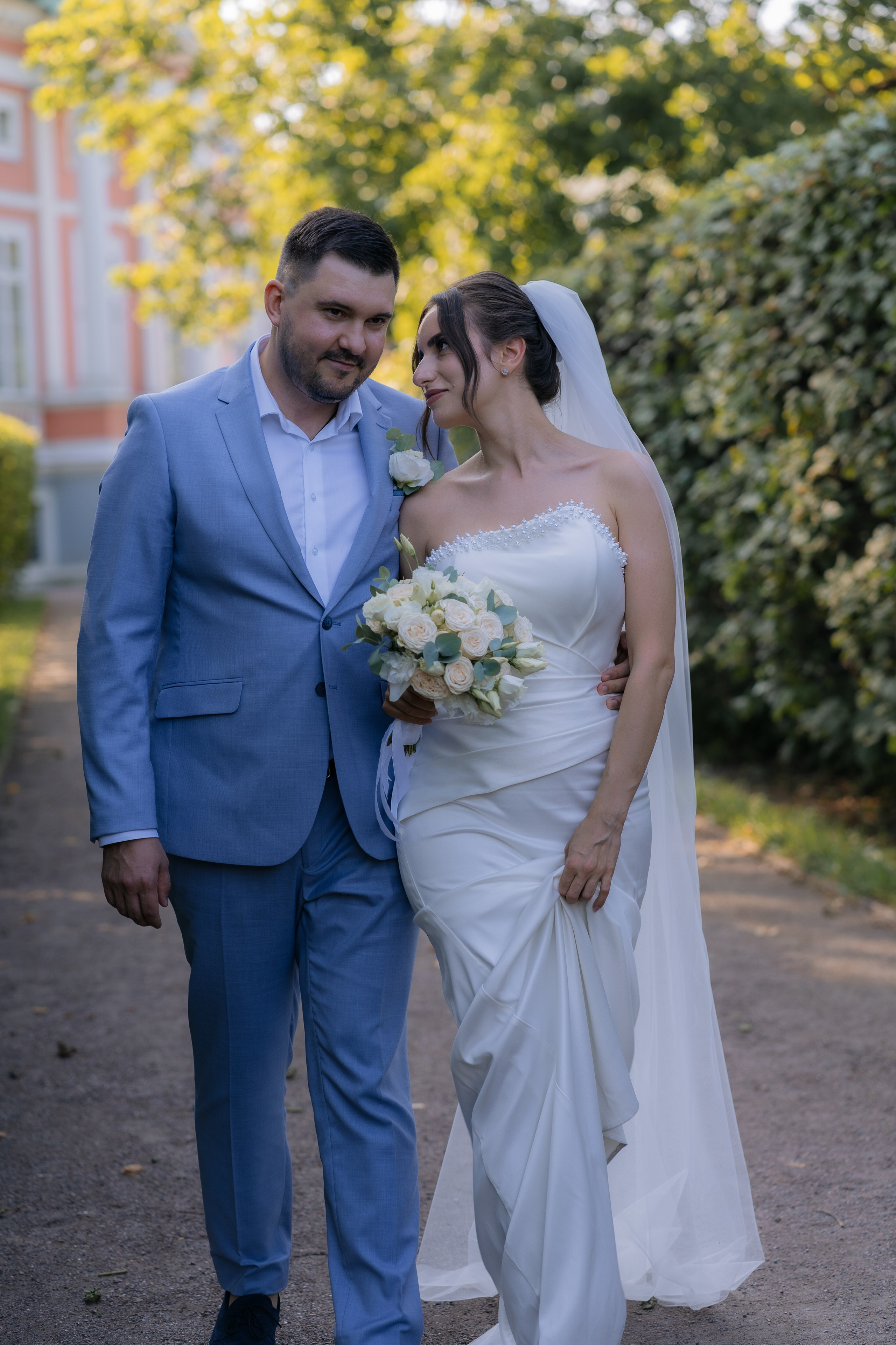 Свадебная фотосессия в Москве, парк Кусково. Свадебный фотограф в Москве Анна Полушина