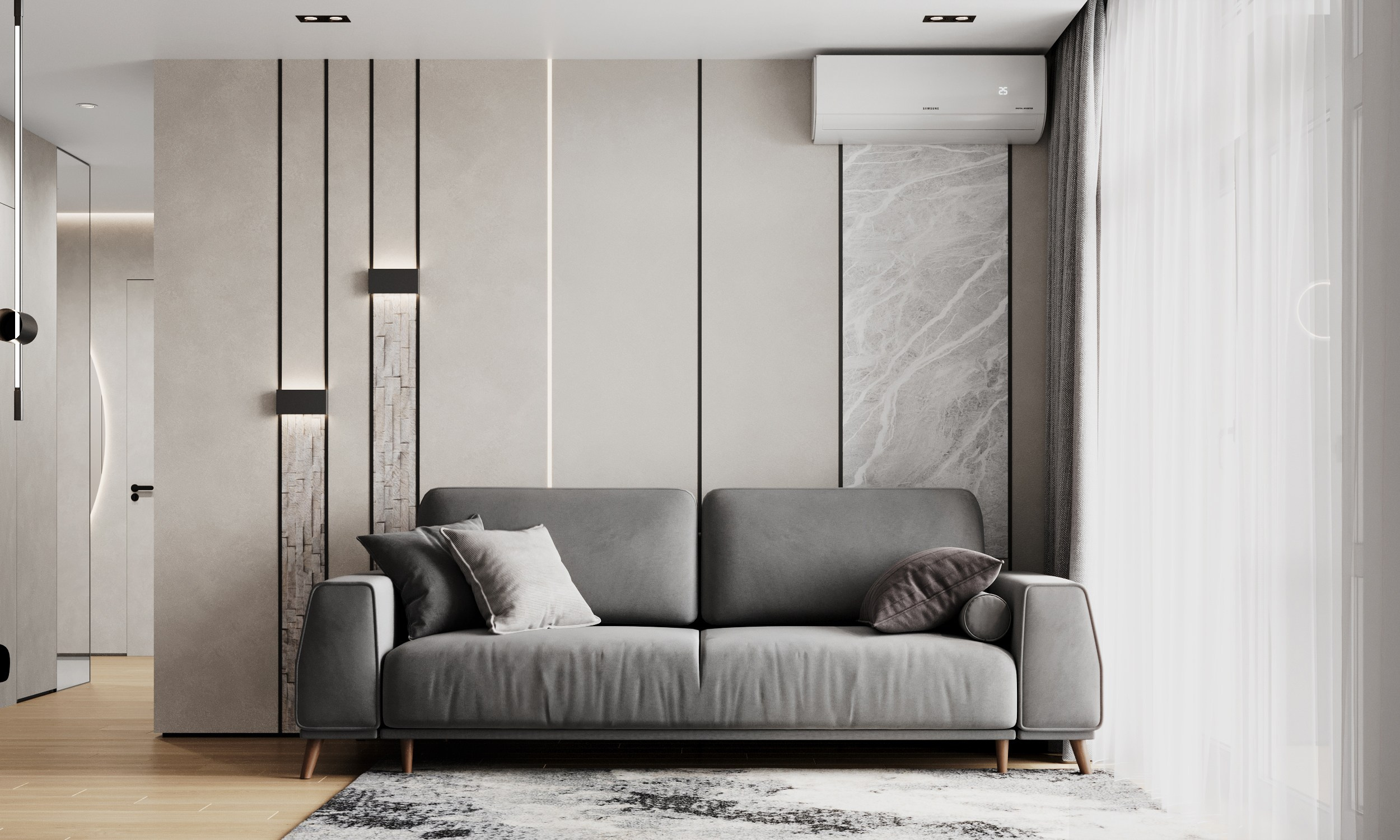 ЖК Гелиос 58 m² г. Уфа. Дизайн интерьера и ремонта Уфа Москва