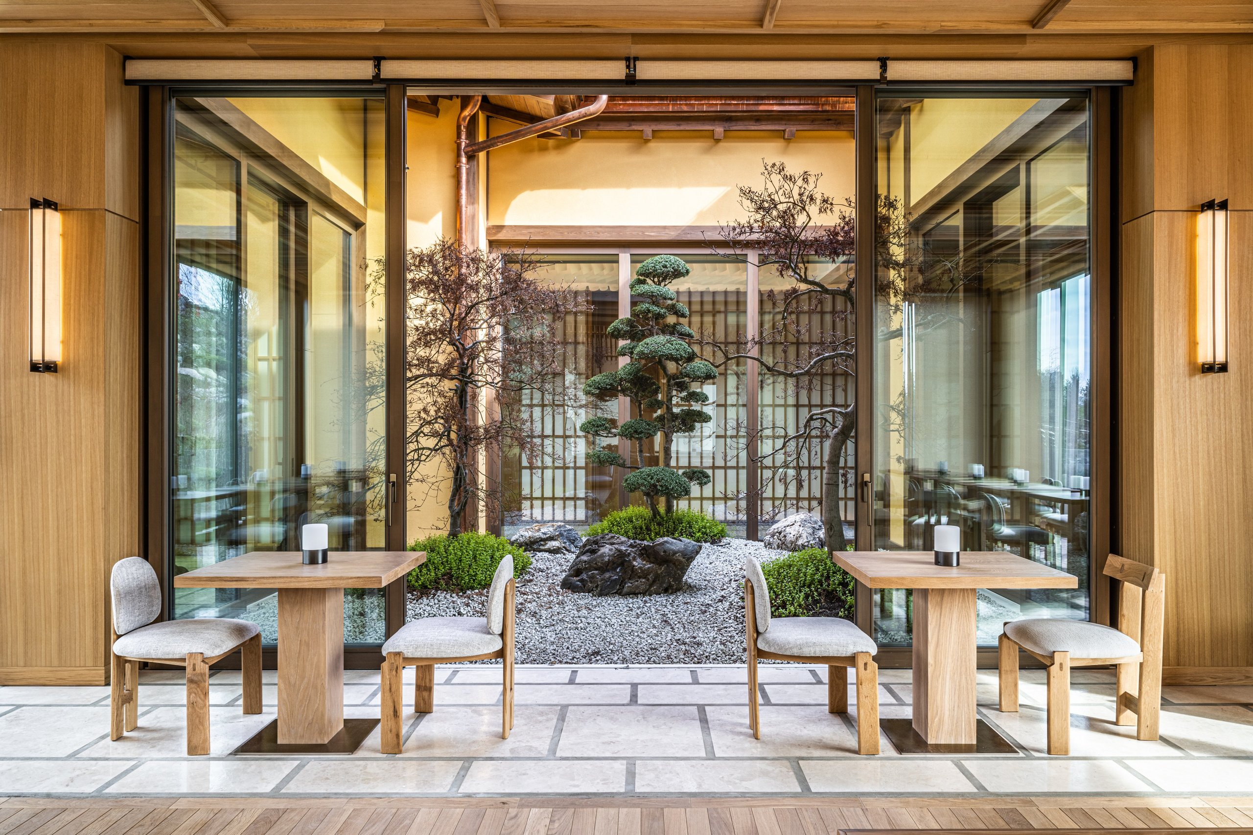 Рётэй — ресторан в японском саду. Интерьерный фотограф Краснодар Денис Педань