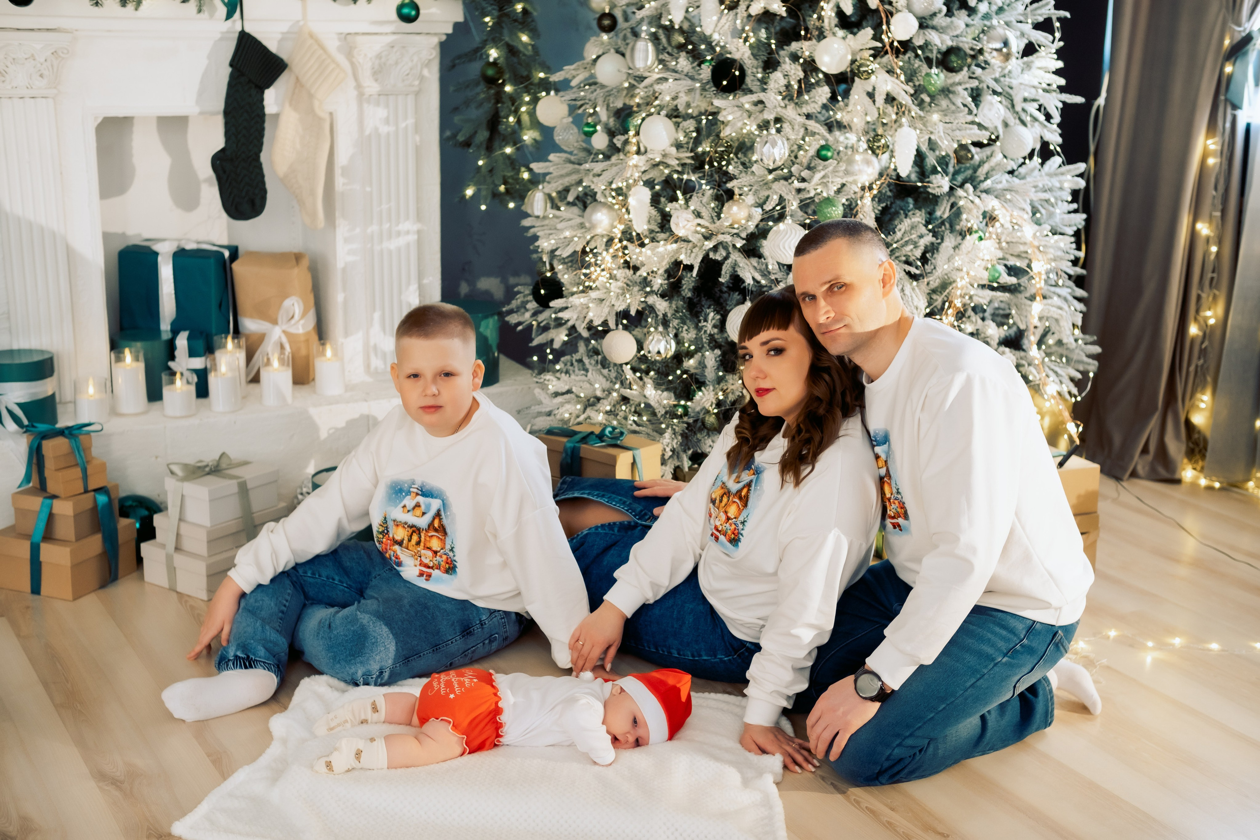 Сергей, Лидия, Даня и Лев. Фотостудия Евгении Кипко. Семейный и женский фотограф в городе Благовещенск Надежда Буярова