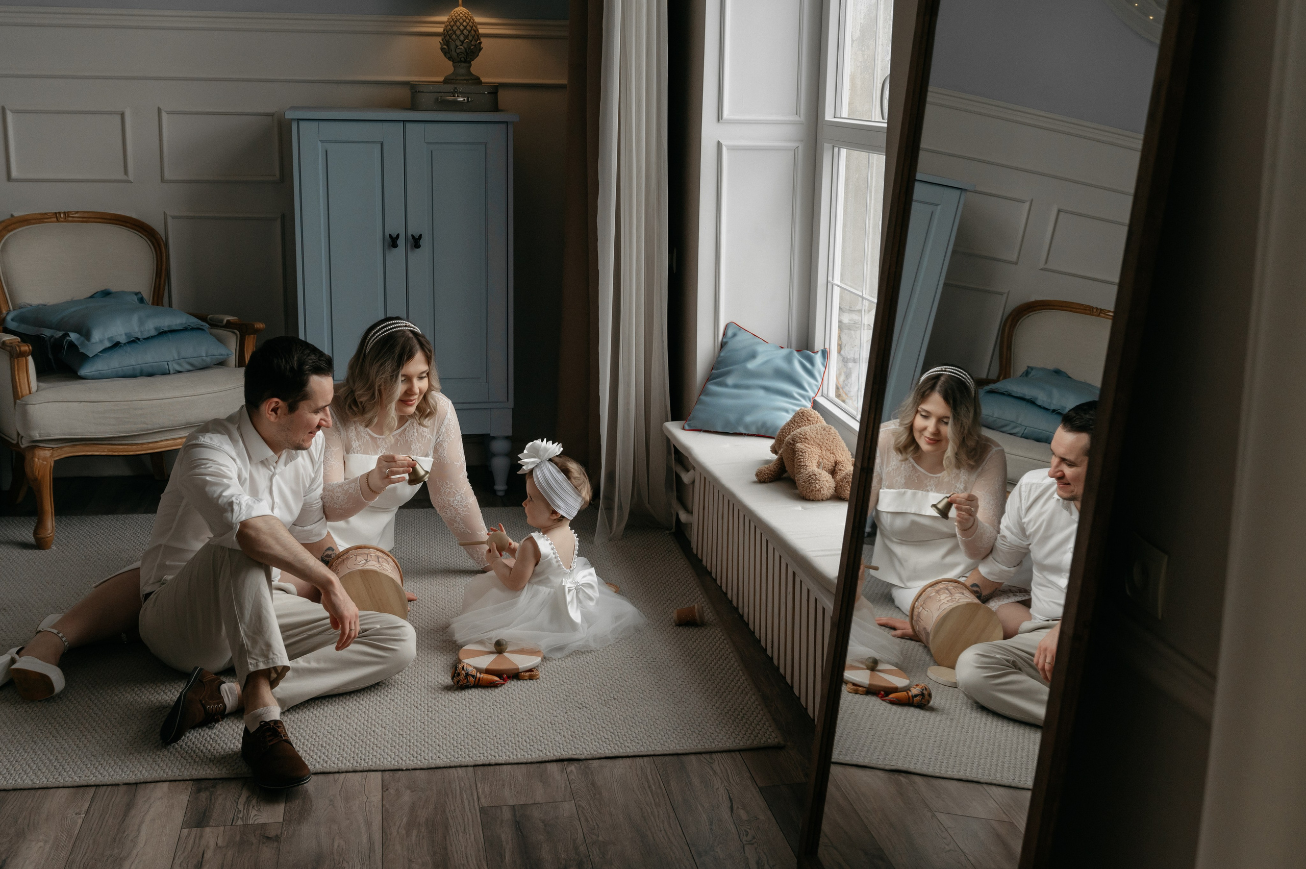 Годовасие малышки Киры в студии. Свадебный фотограф Мария Строгонова