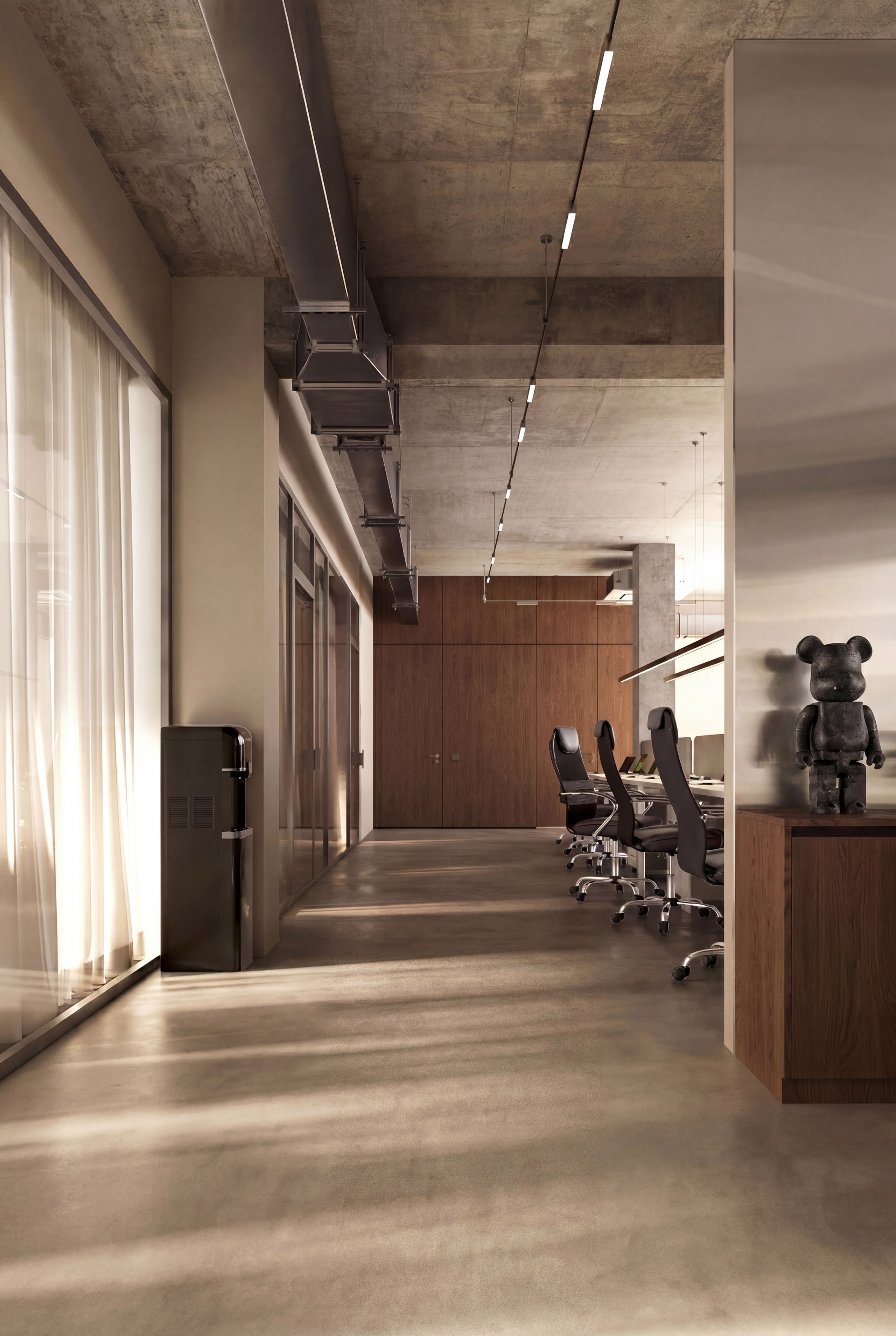 Brut office. Residential and commercial interior visualizer Anton Barantsev