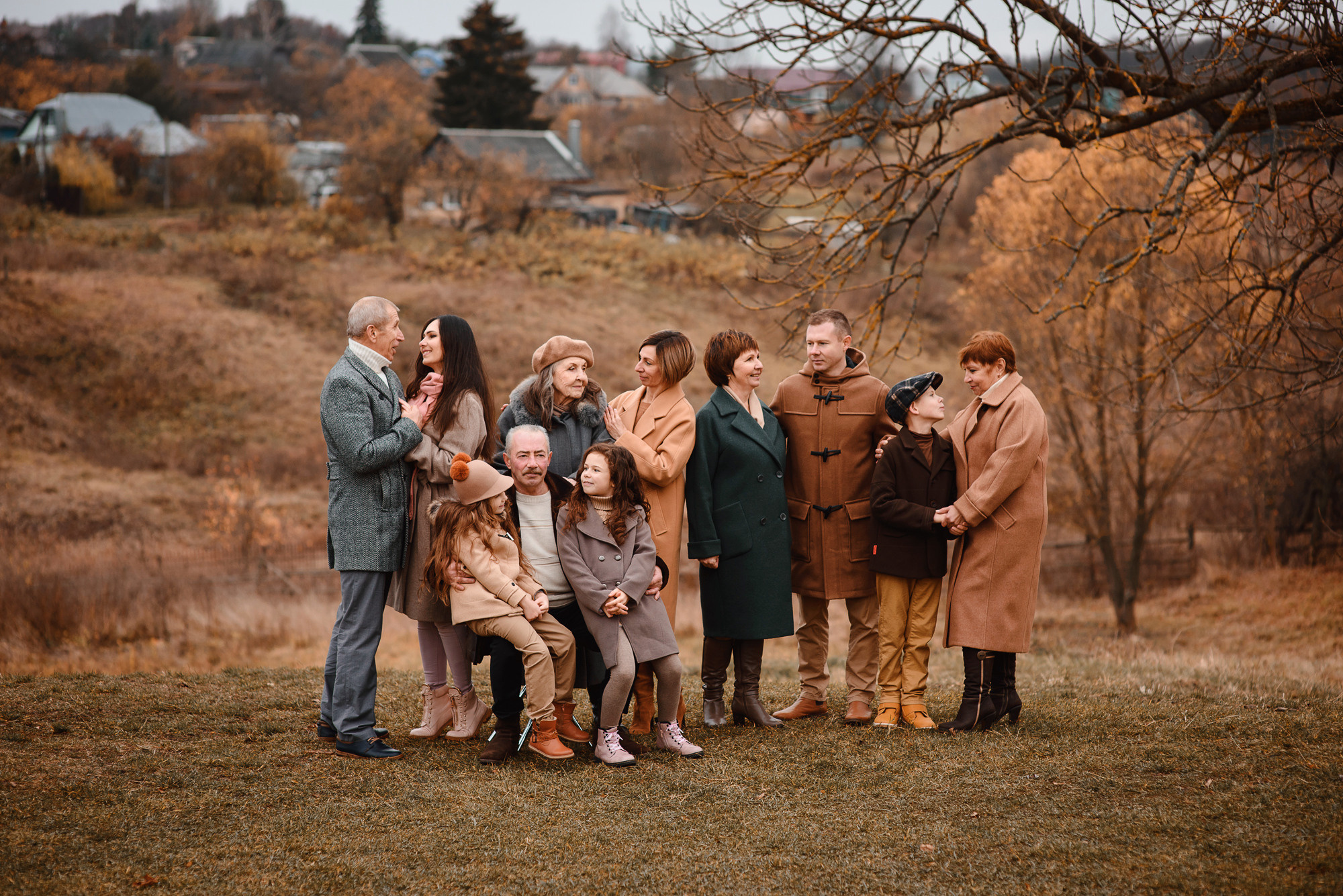 Съемка для большой семьи в Ясной Поляне. Семейный и женский фотограф Красноярск Екатерина Пусенкова