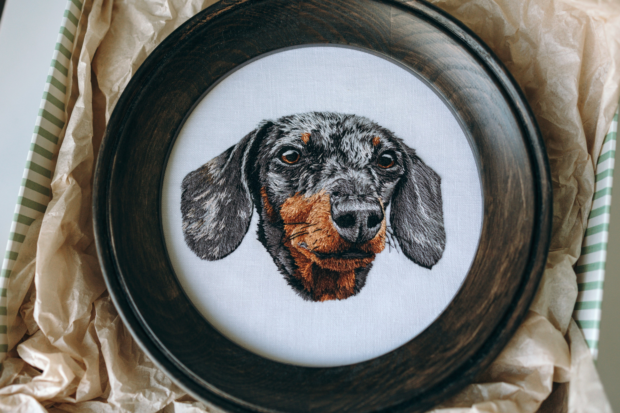 Портфолио. Портретная вышивка питомцев