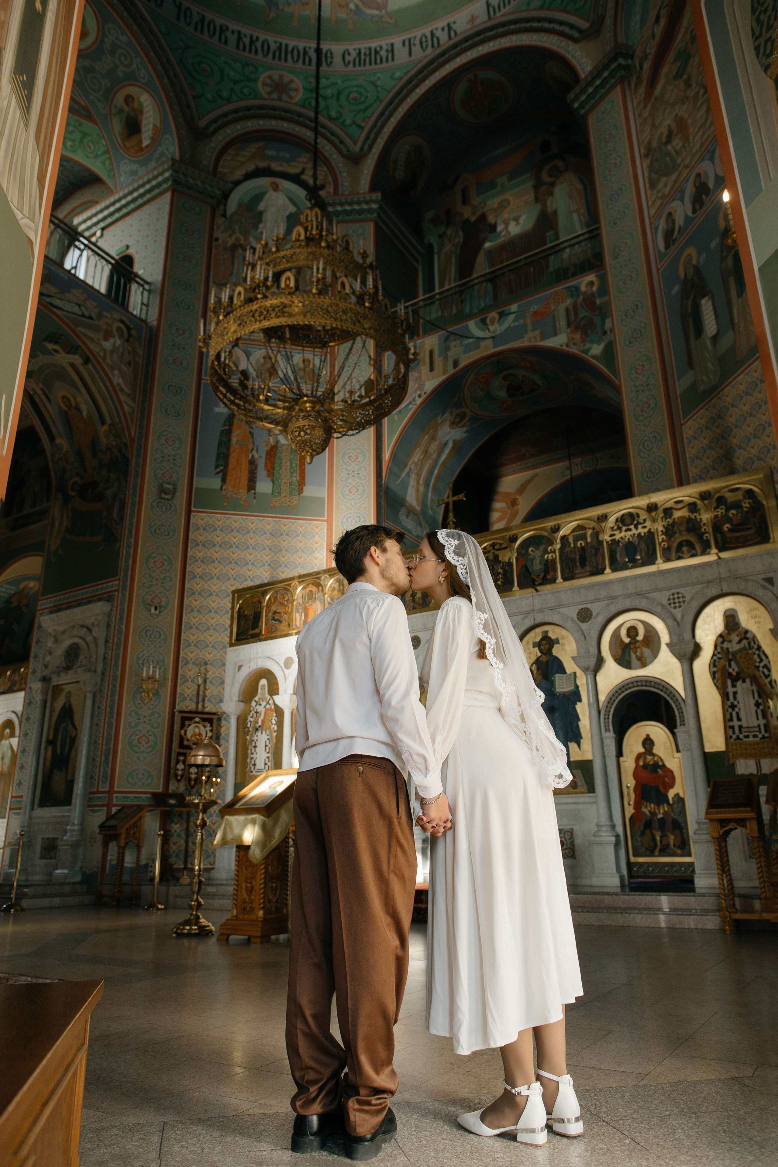 Фотосессия венчания в Храме Преподобного Сергия Радонежского