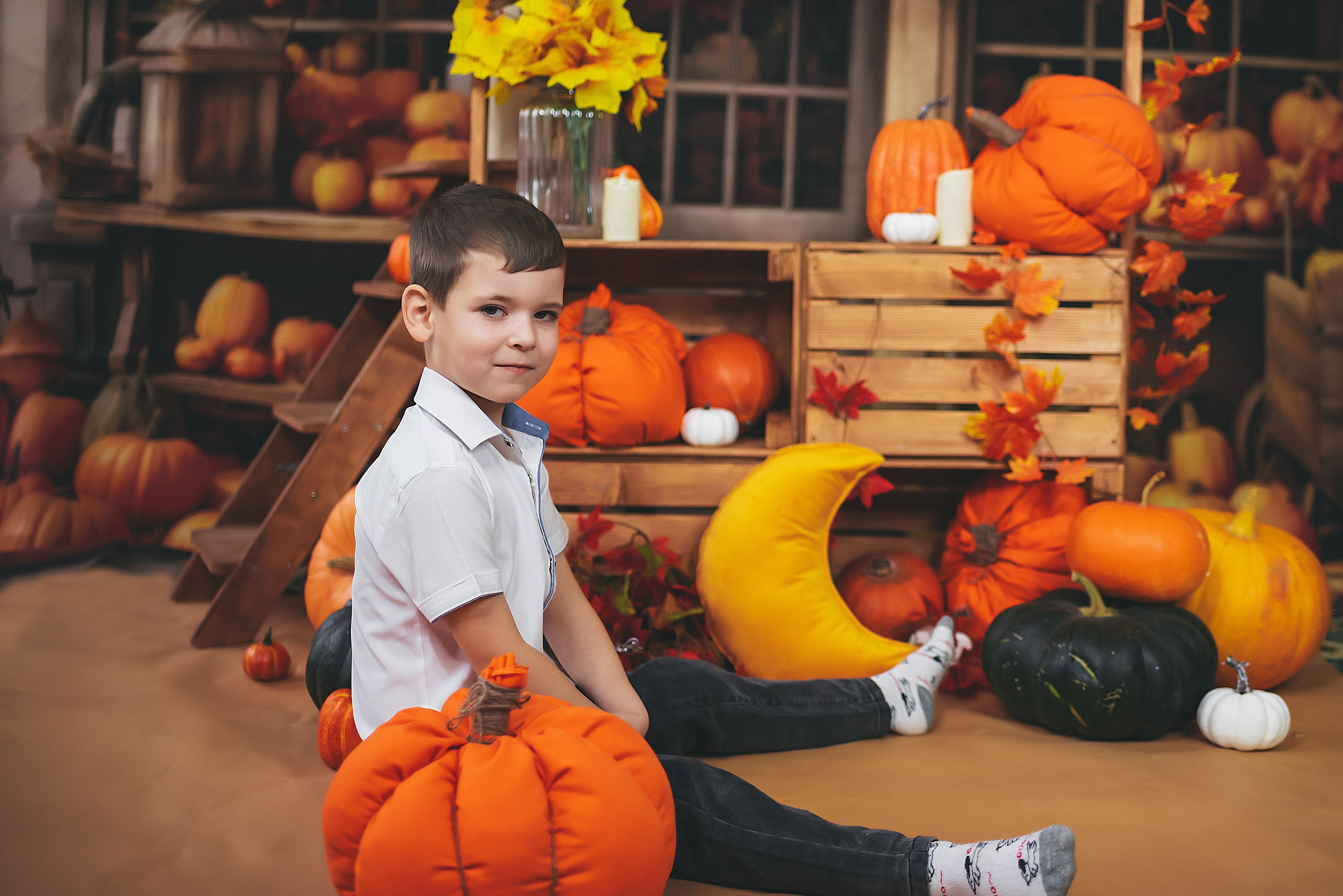 ПРОЕКТ осенний «Тыковки». Семейный и детский фотограф в Тейково