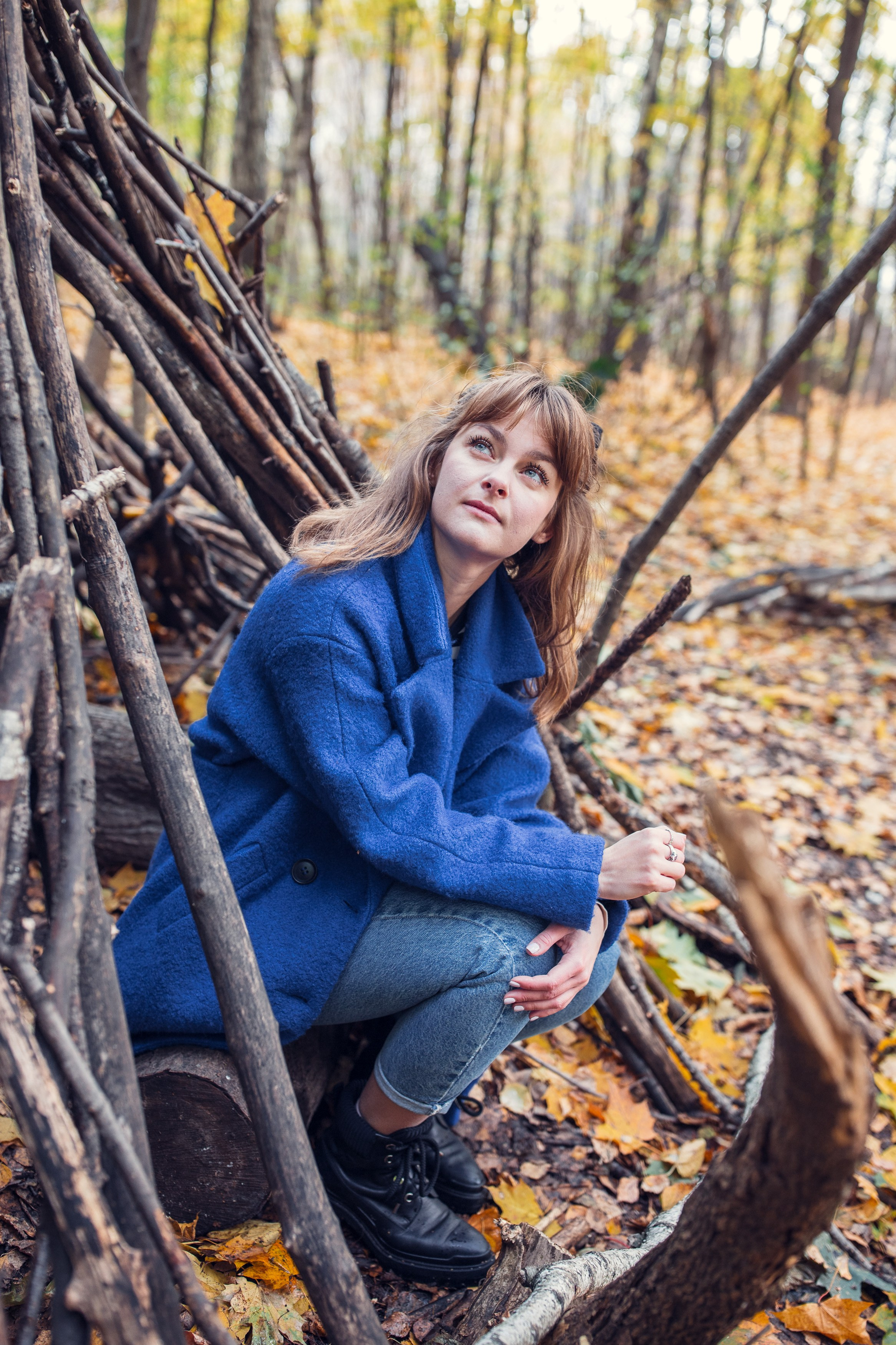 Осенняя прогулка Анны в Кусково. Фотограф — Евгений Свистков