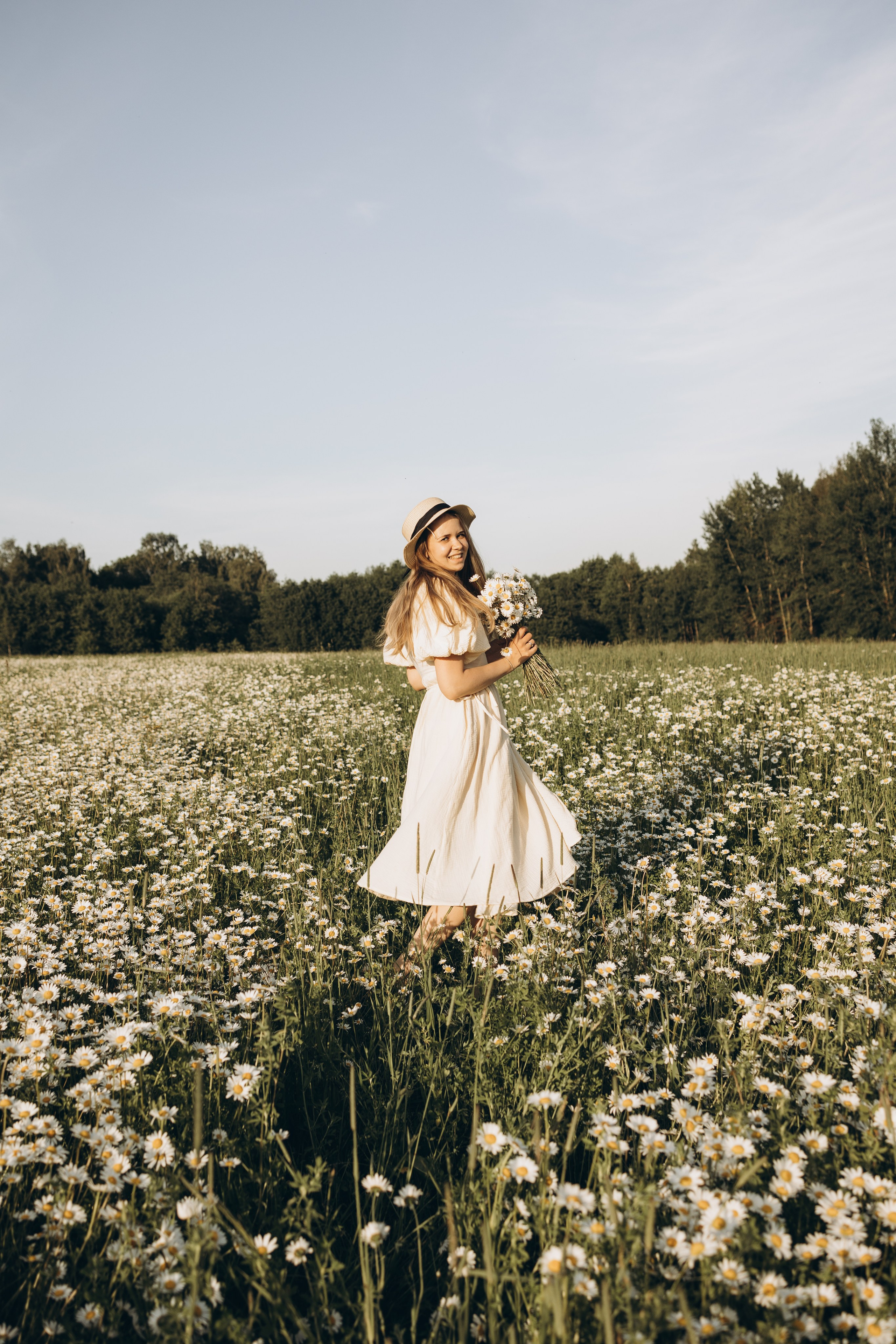 Маша и ромашки. Семейный фотограф в Москве Виктория Ястребинская