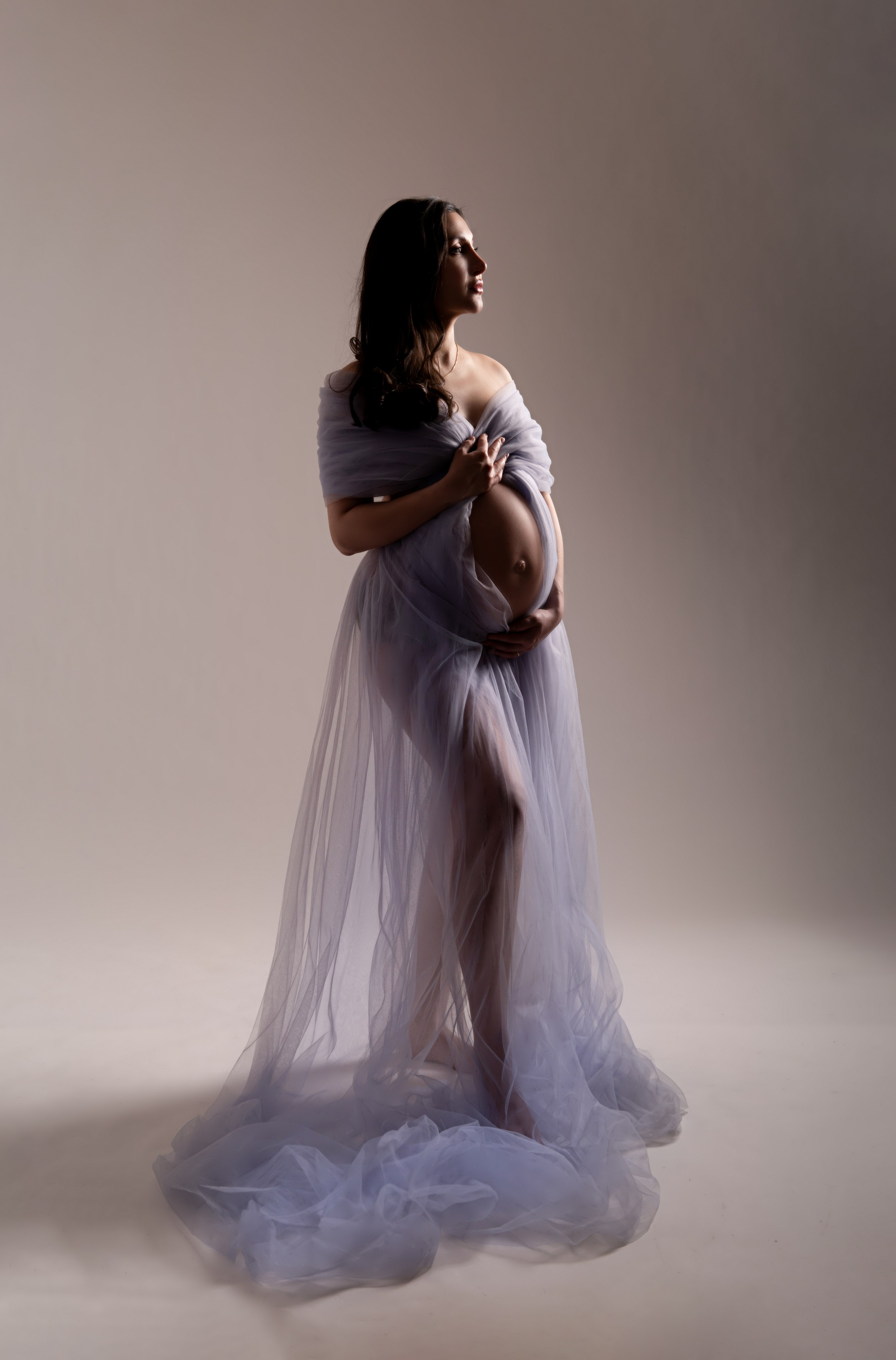 В тканях. Фотосессия беременности — Крылова Натали — Москва