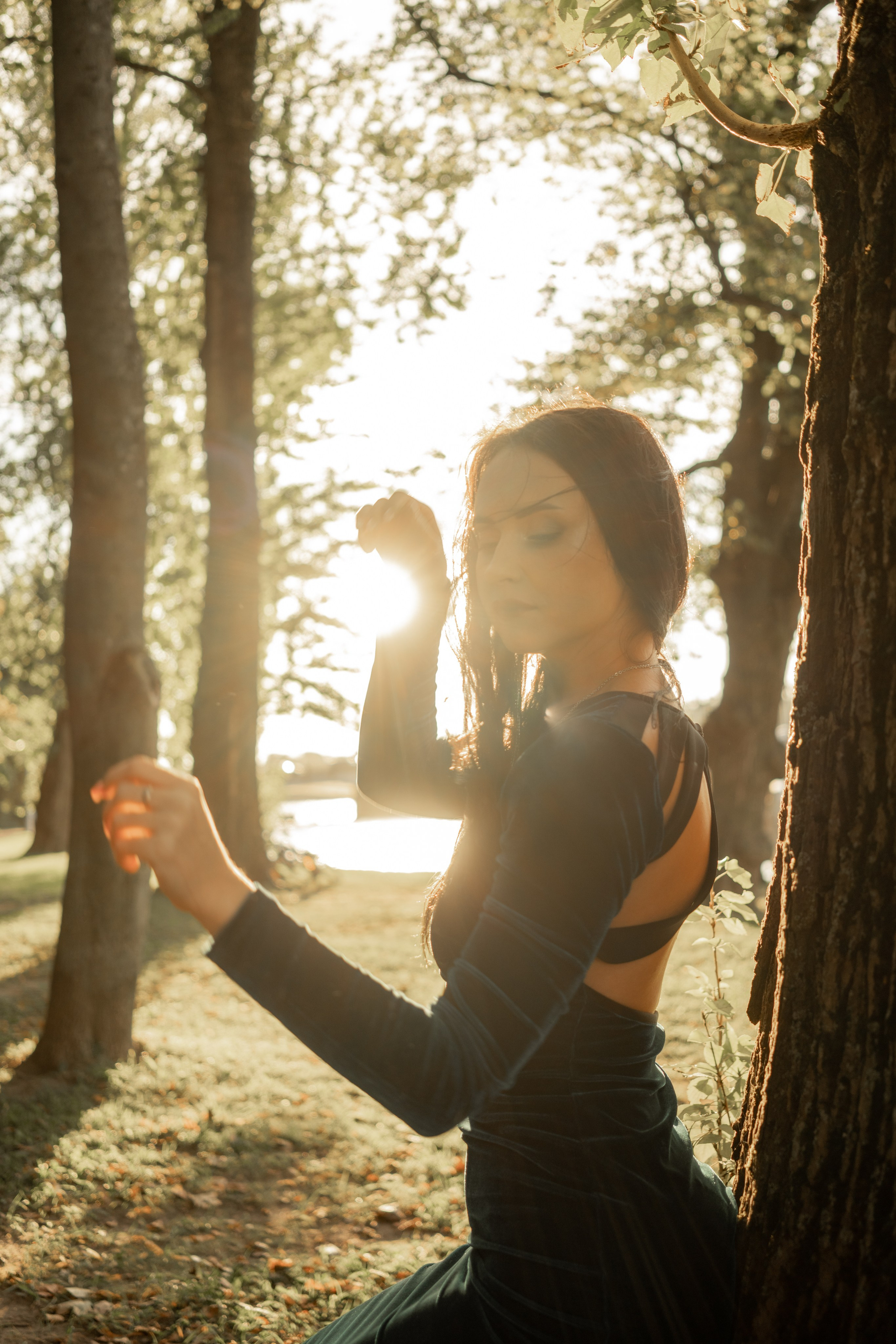 девушка в парке фотосессия в СПБ