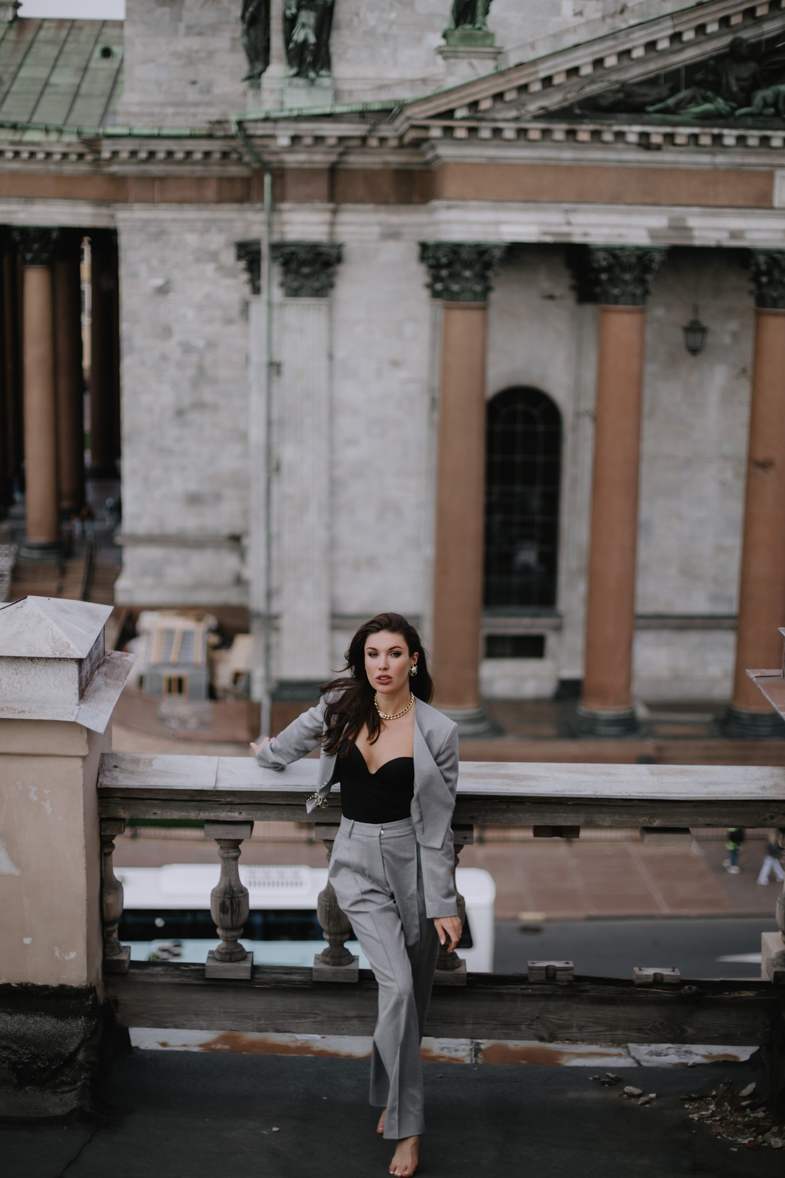 Вероника (съемка на крыше). Фотограф в Москве и Санкт-Петербурге Дарина