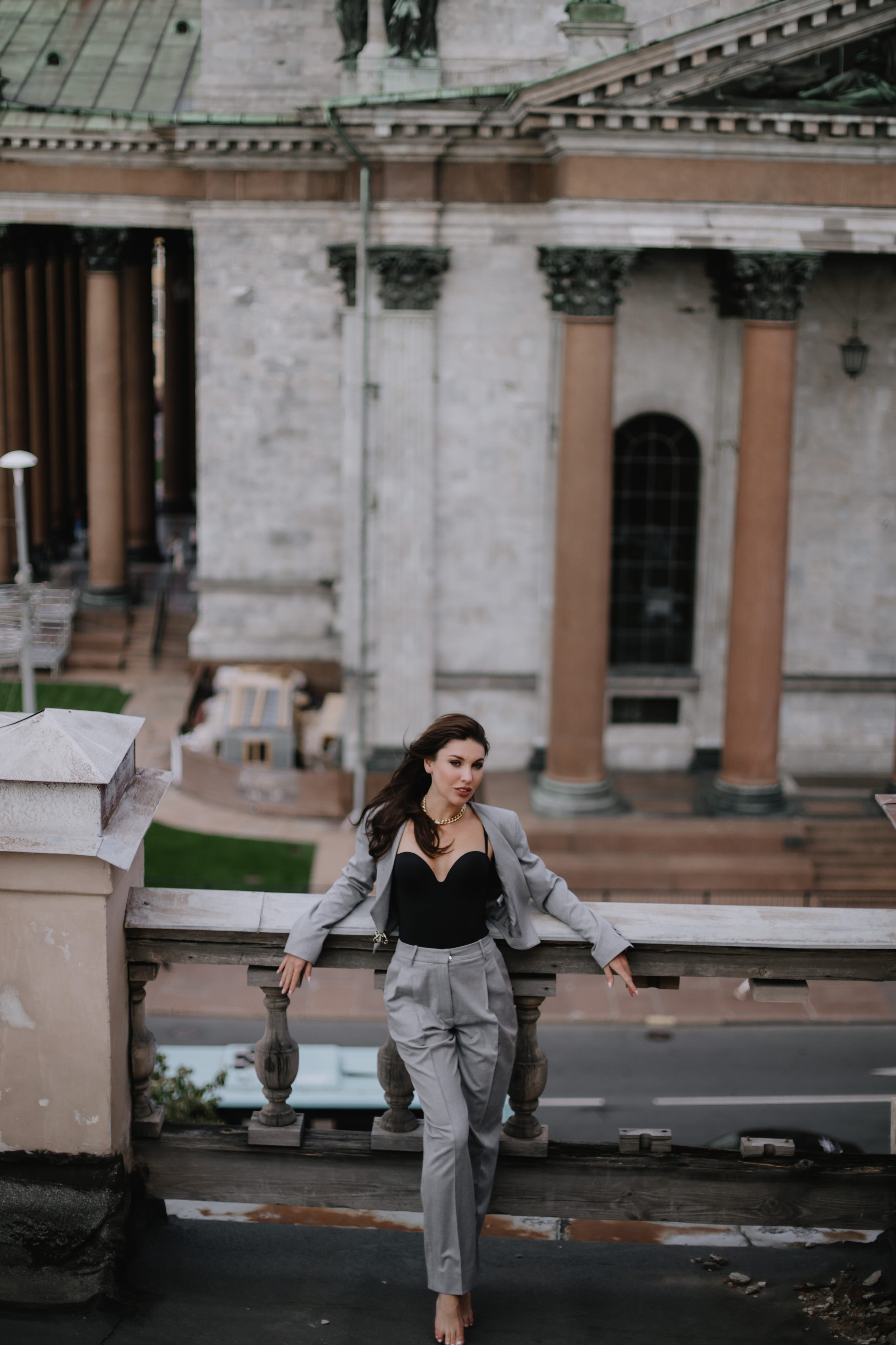 Вероника (съемка на крыше). Фотограф в Москве и Санкт-Петербурге Дарина