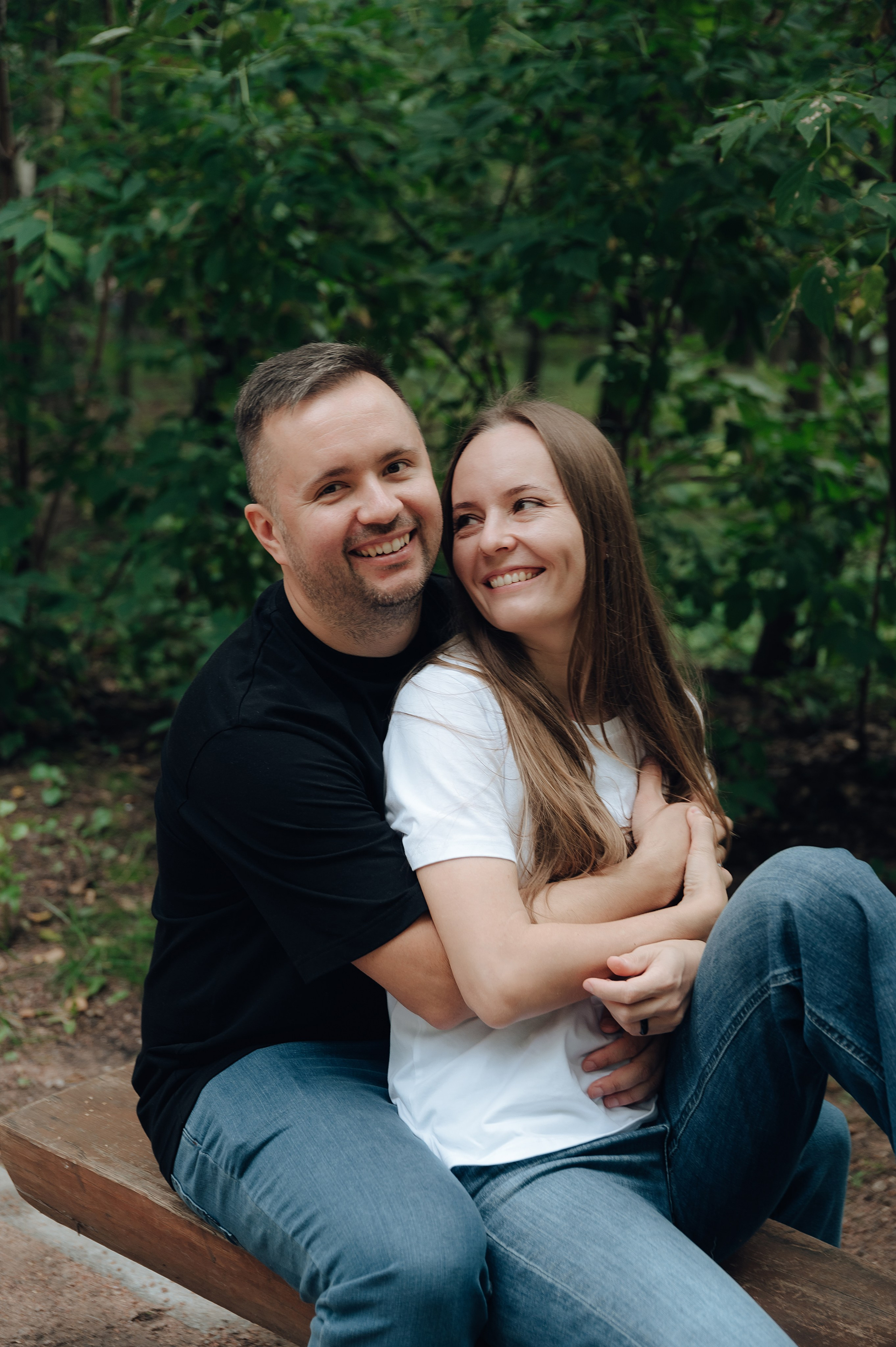 Трое в парке и меховой шар. Детский и семейный фотограф Катерина Мишина