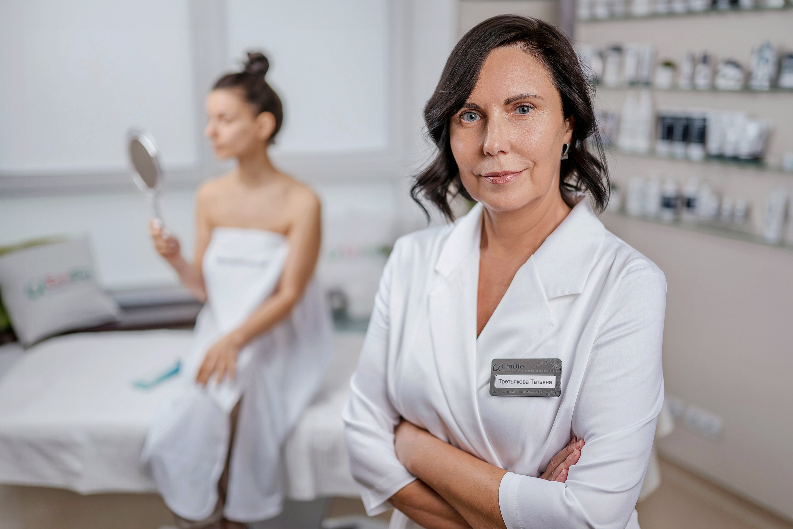 рекламная портретная фотосъёмка врача в клинике