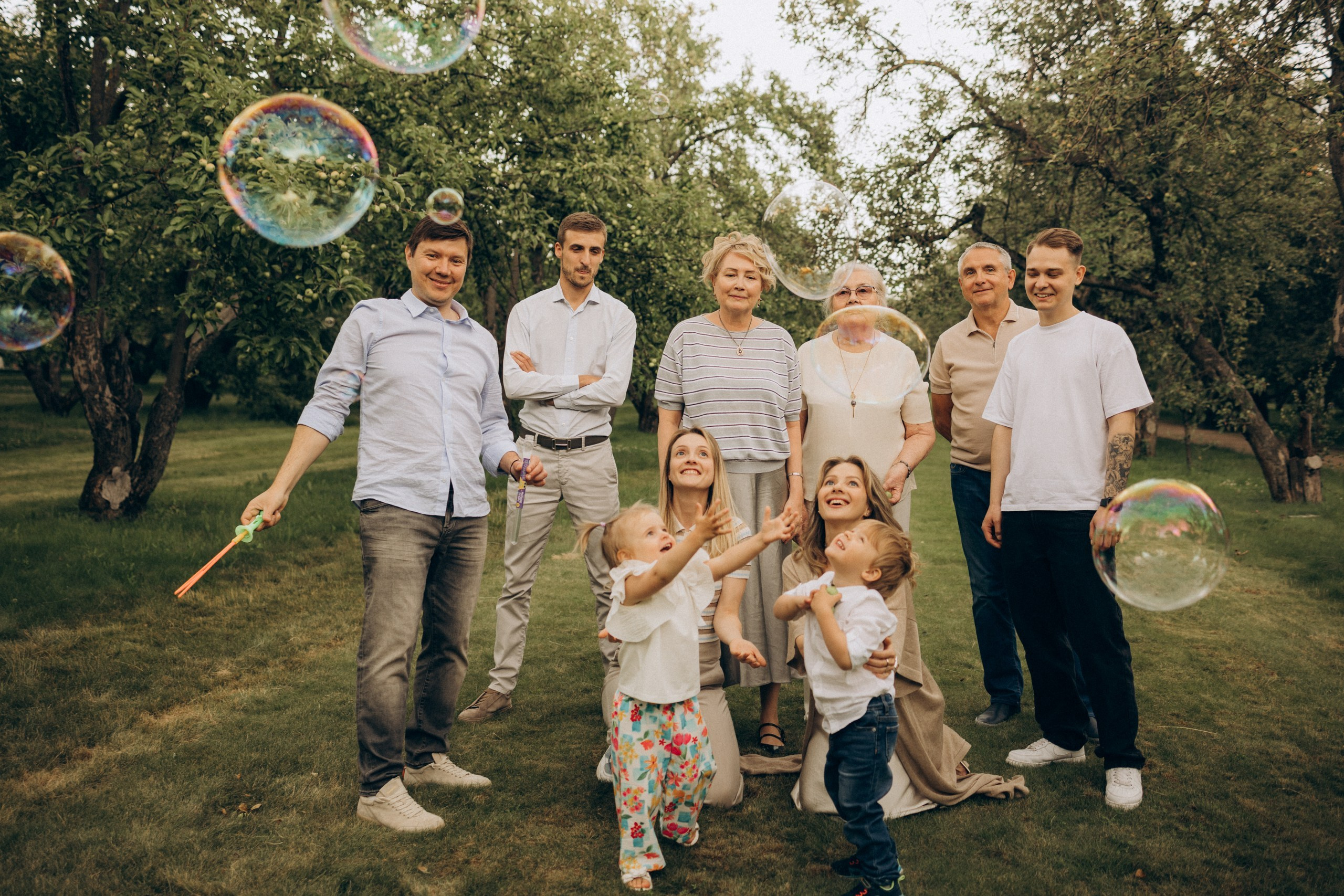 Семейная фотосессия, фотосессия поколения, фотосессия большой семьи, семейная фотосессия в парке, семейная фотосессия в Коломенском, Коломенское