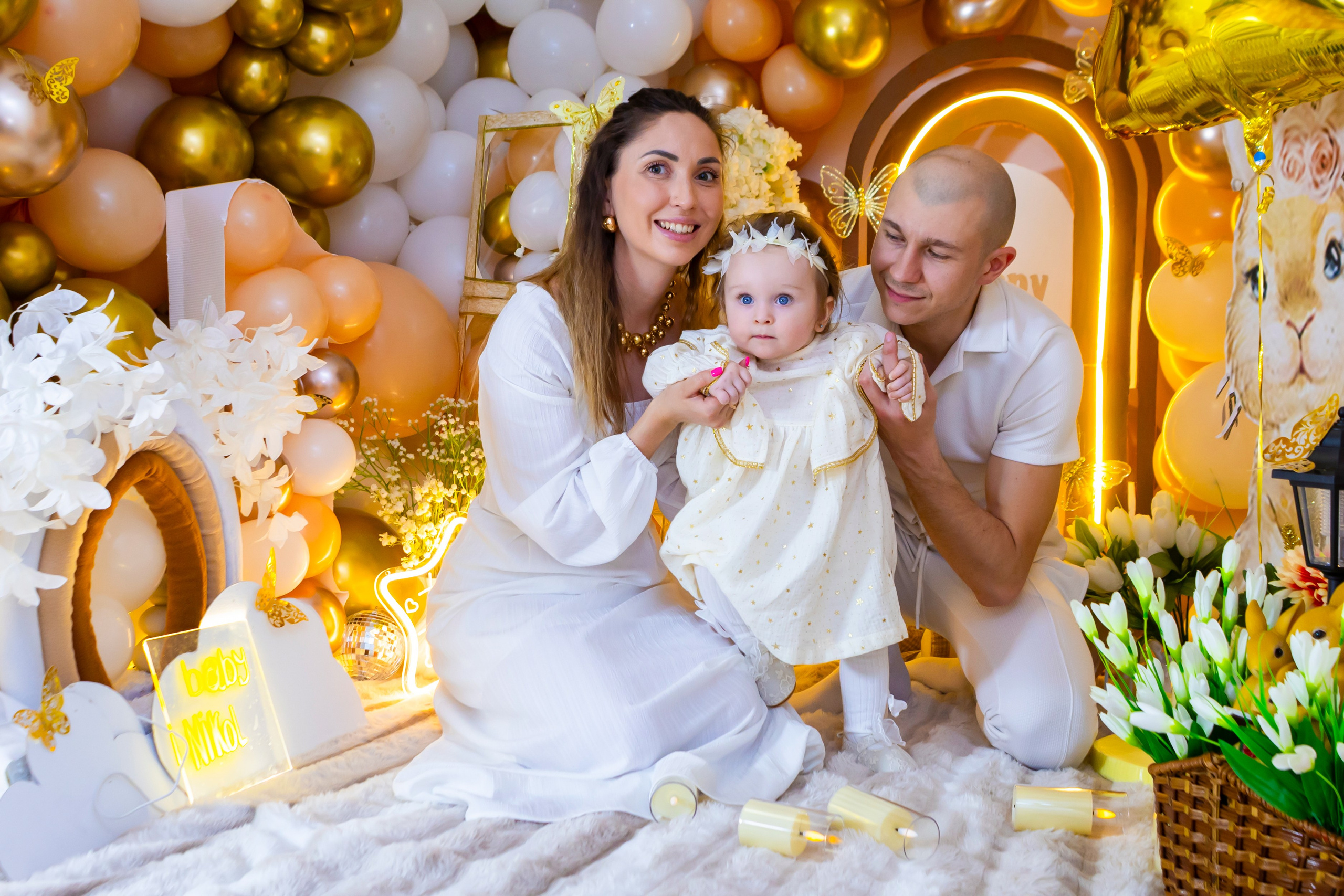 Малышка зайчик. Детская фотостудия «Чудо малыш»