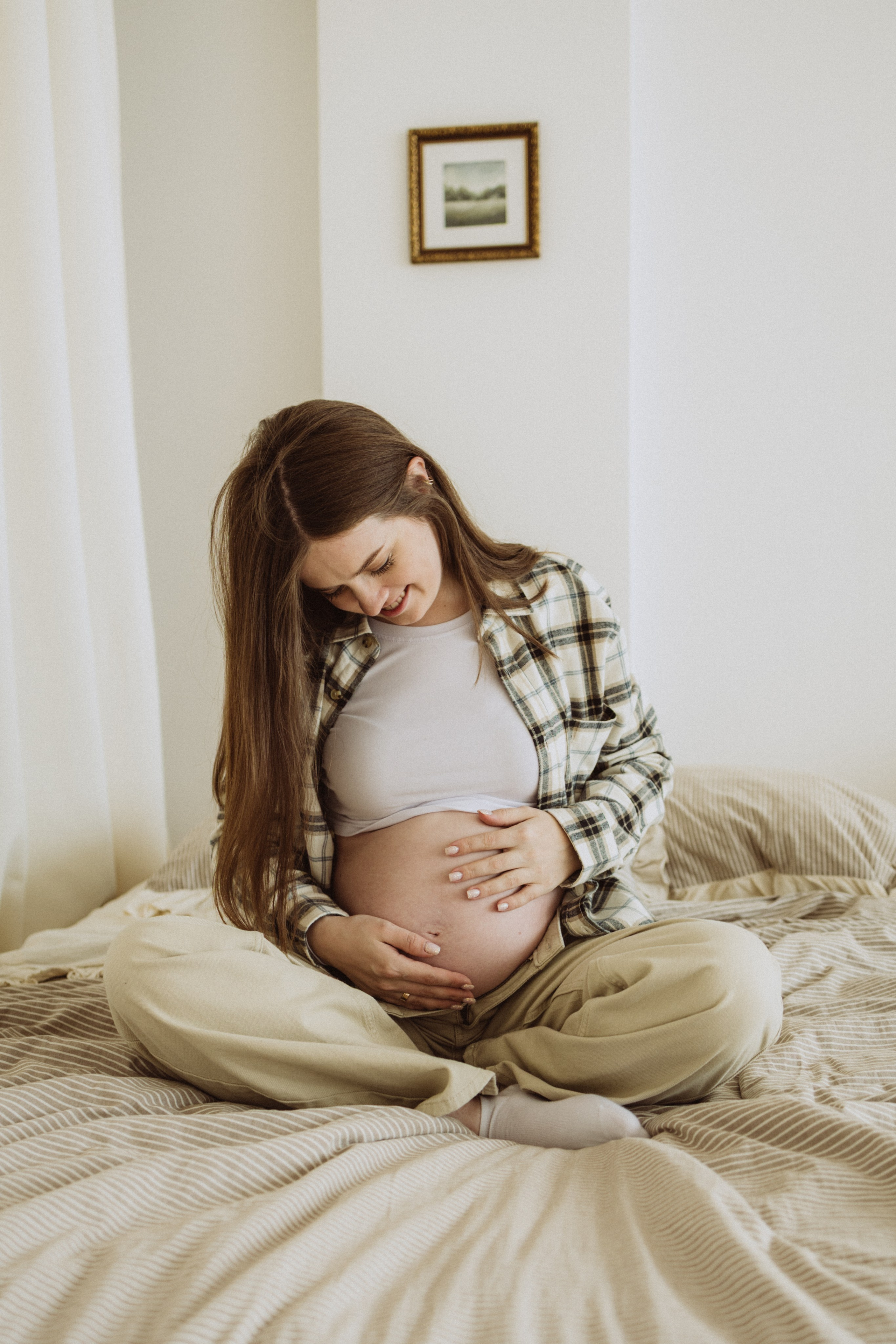 Фотосъемка беременности в студии. Семейный фотограф в Минске — Алина Тиханович