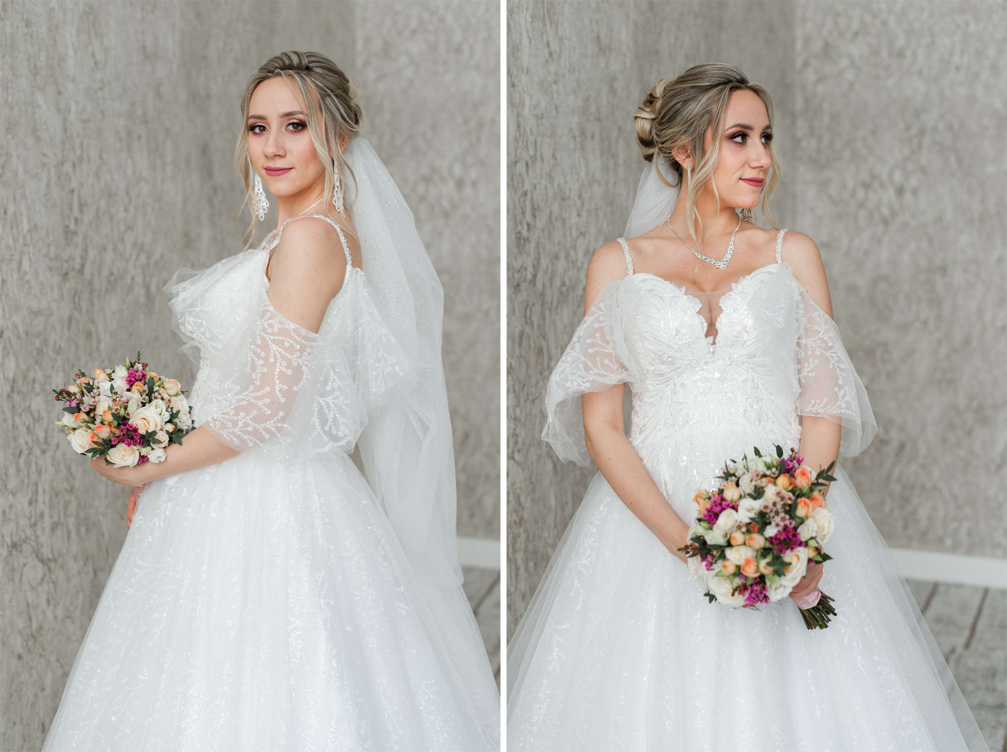 Студийная зимняя свадьба. Свадебный и семейный фотограф в Омске Мормулев Михаил