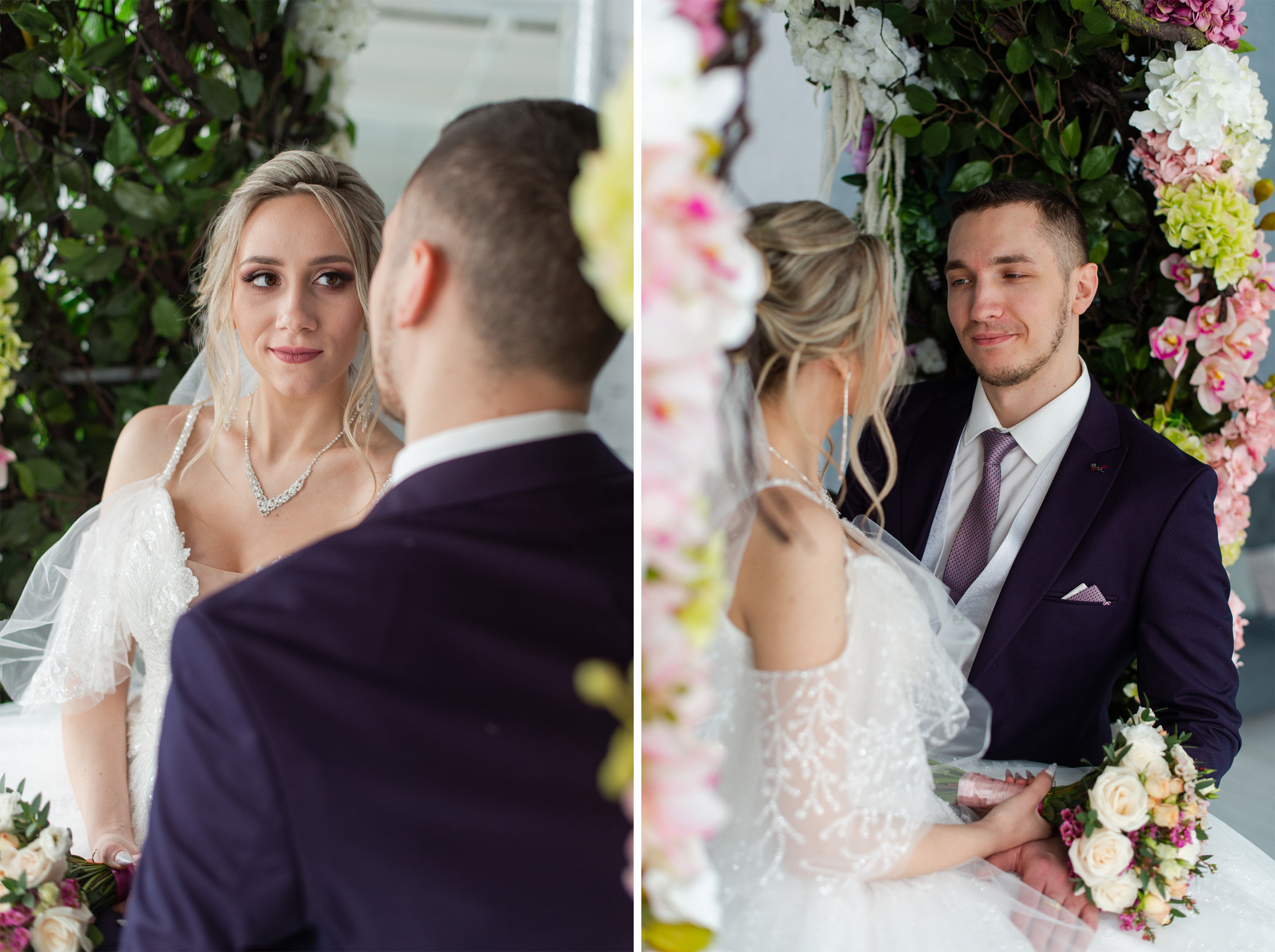 Студийная зимняя свадьба. Свадебный и семейный фотограф в Омске Мормулев Михаил