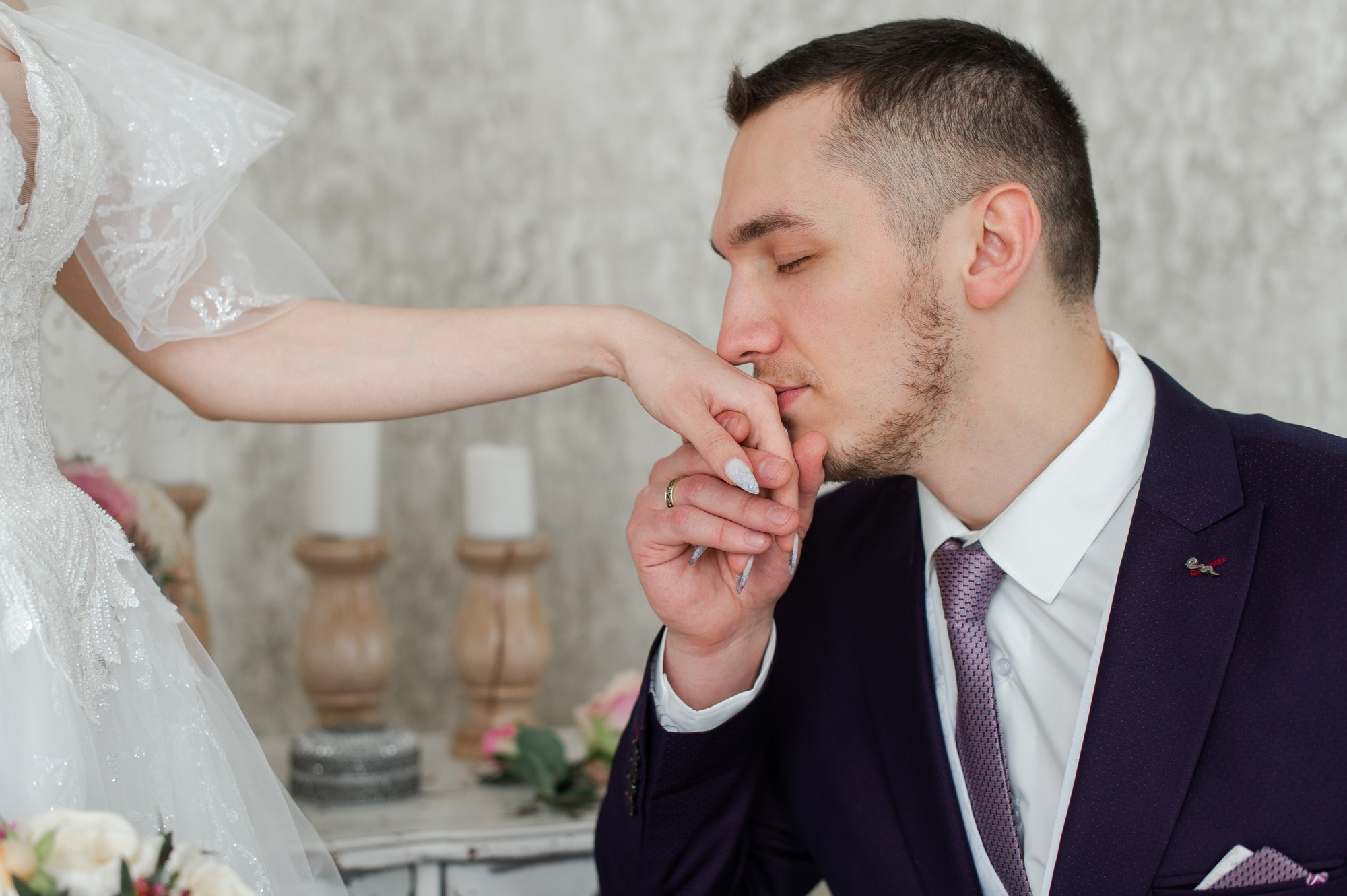 Студийная зимняя свадьба. Свадебный и семейный фотограф в Омске Мормулев Михаил