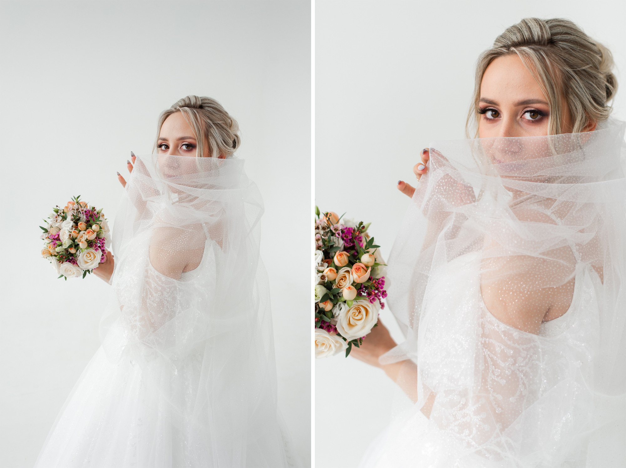 Студийная зимняя свадьба. Свадебный и семейный фотограф в Омске Мормулев Михаил