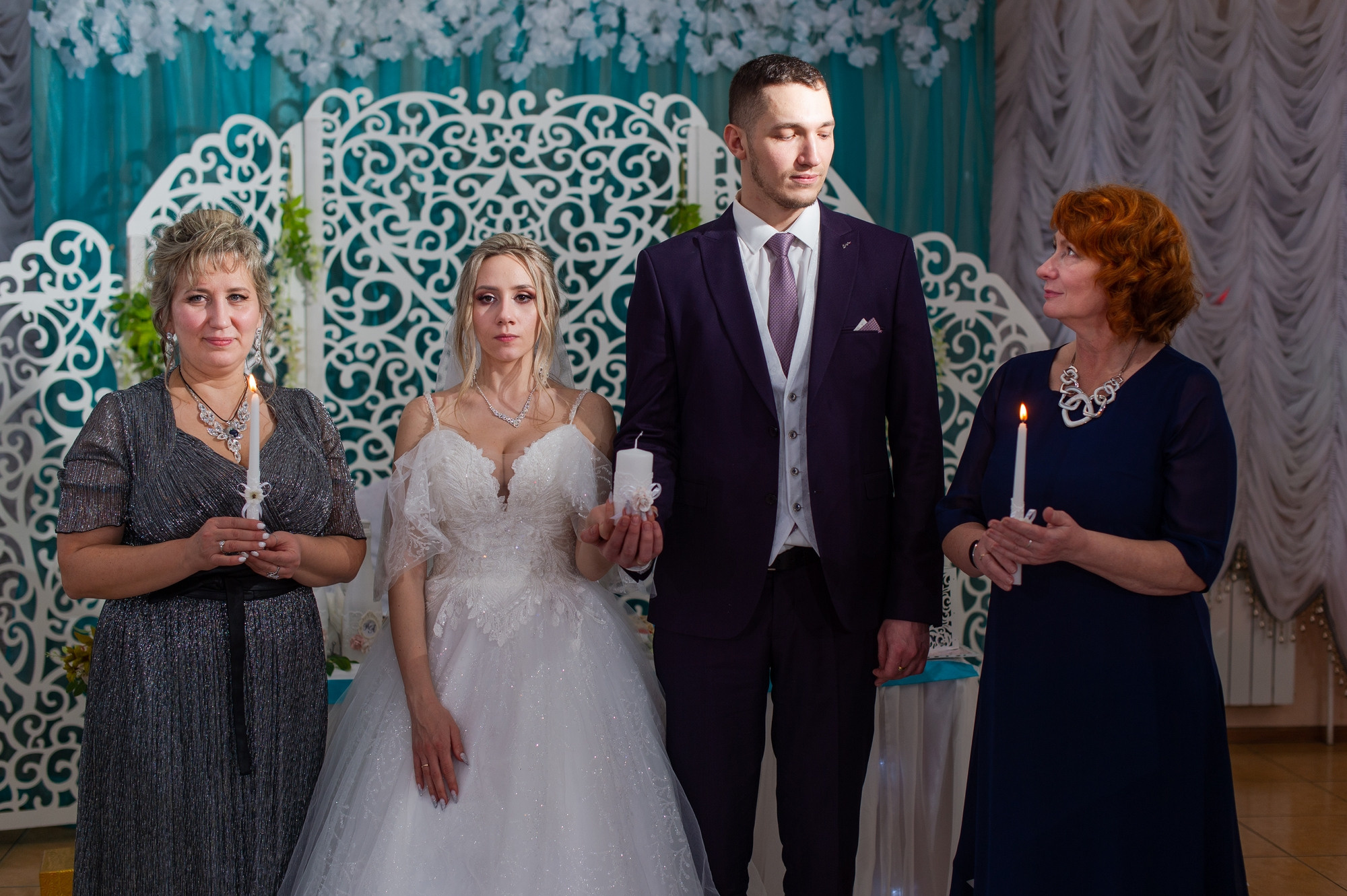 Студийная зимняя свадьба. Свадебный и семейный фотограф в Омске Мормулев Михаил