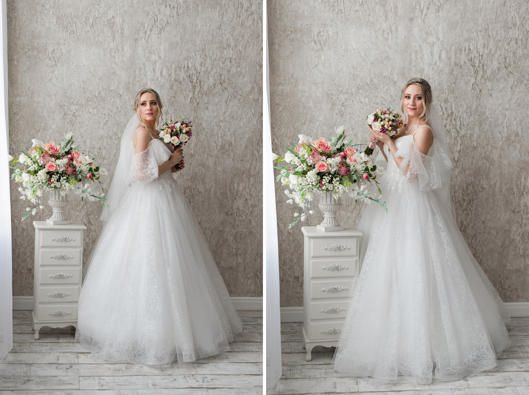 Студийная зимняя свадьба. Свадебный и семейный фотограф в Омске Мормулев Михаил