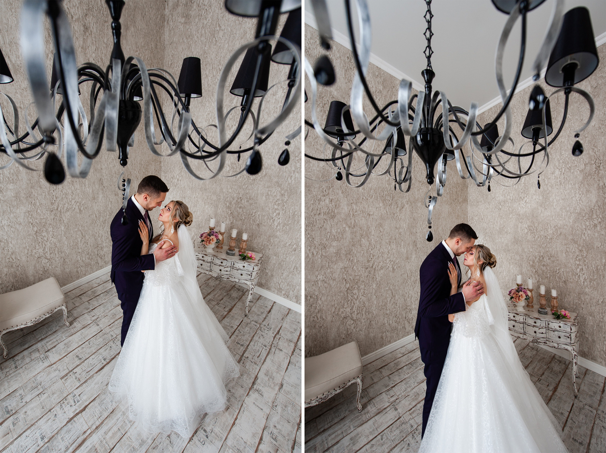 Студийная зимняя свадьба. Свадебный и семейный фотограф в Омске Мормулев Михаил