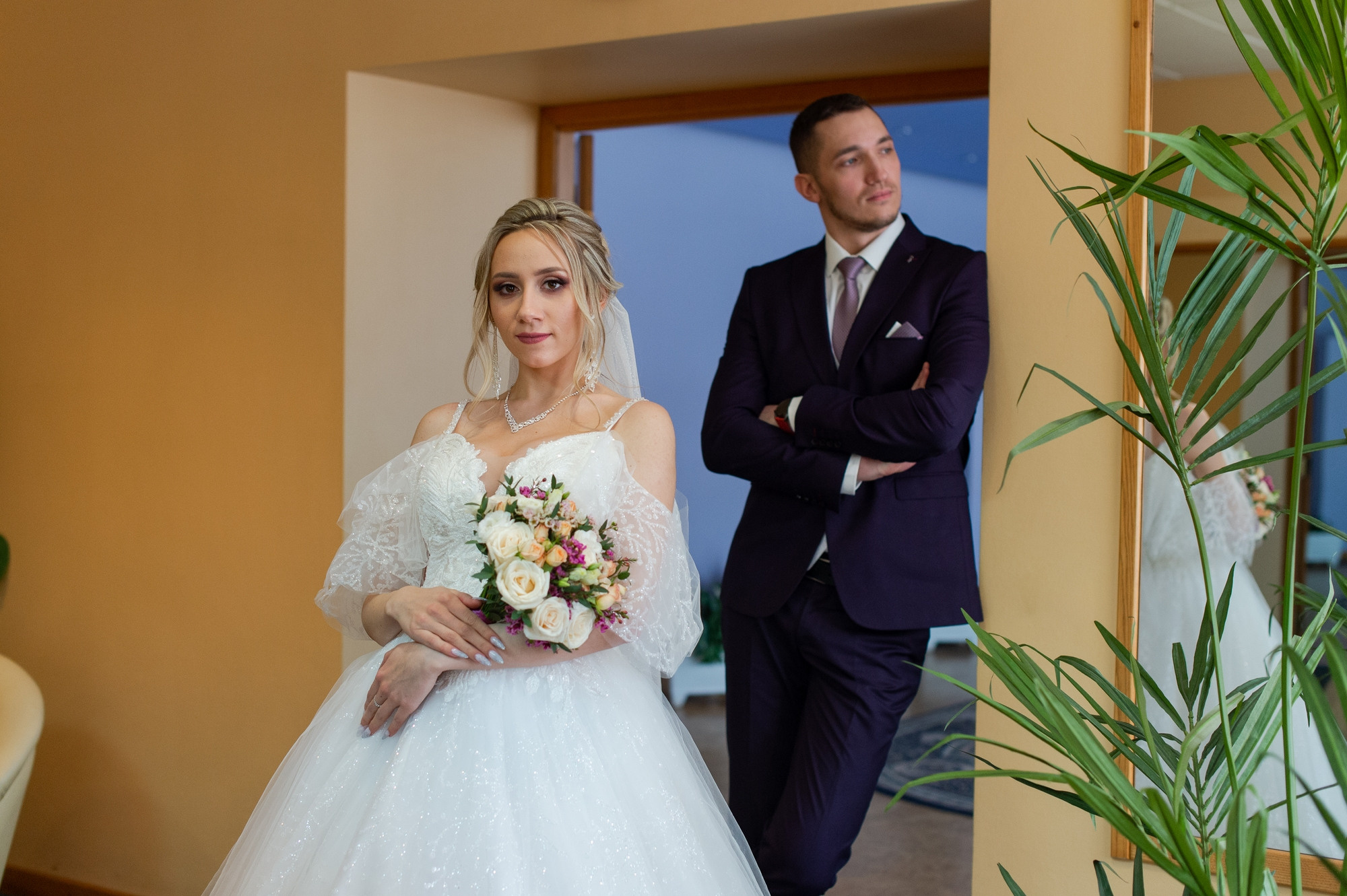 Студийная зимняя свадьба. Свадебный и семейный фотограф в Омске Мормулев Михаил