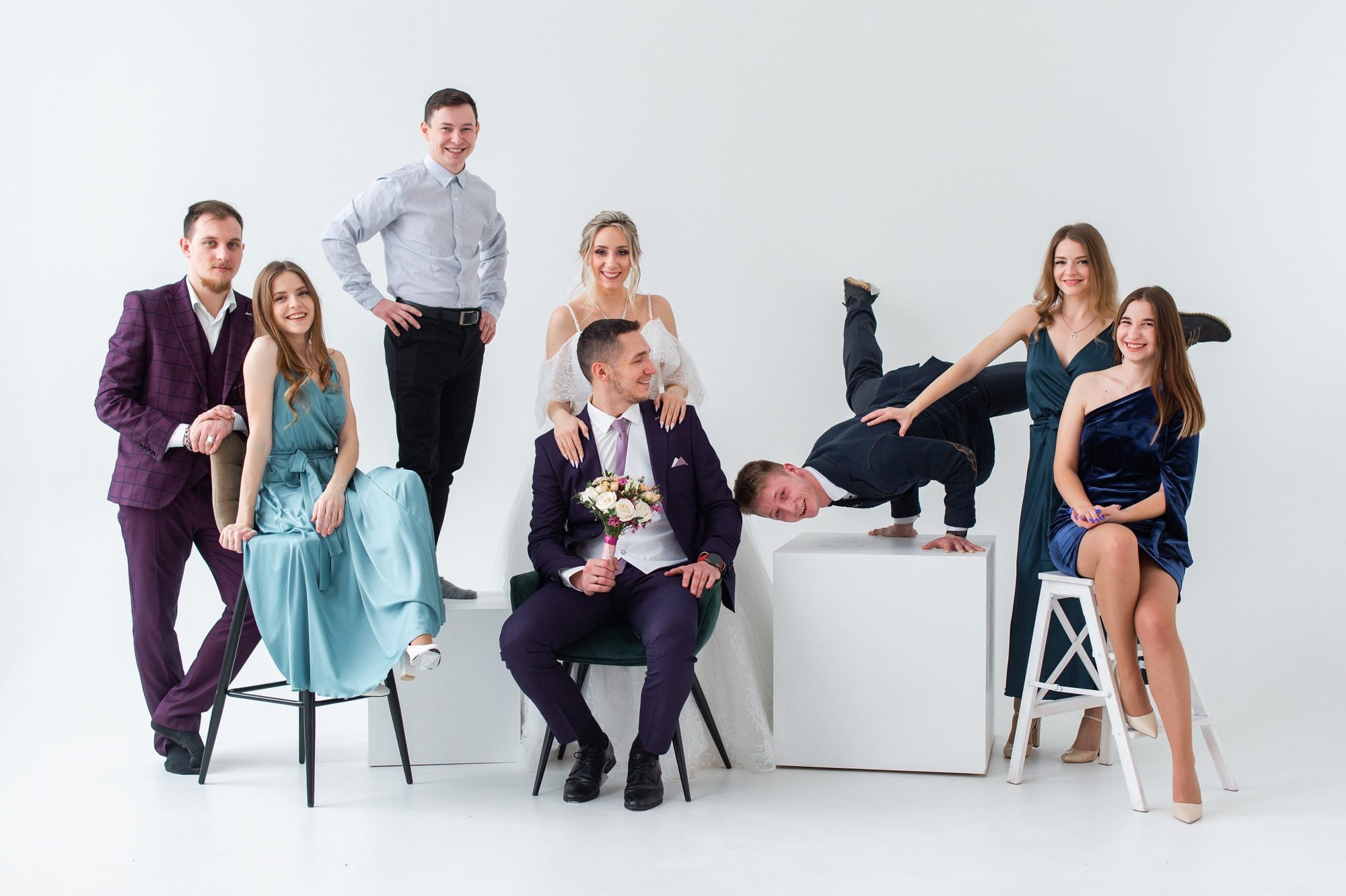 Студийная зимняя свадьба. Свадебный и семейный фотограф в Омске Мормулев Михаил