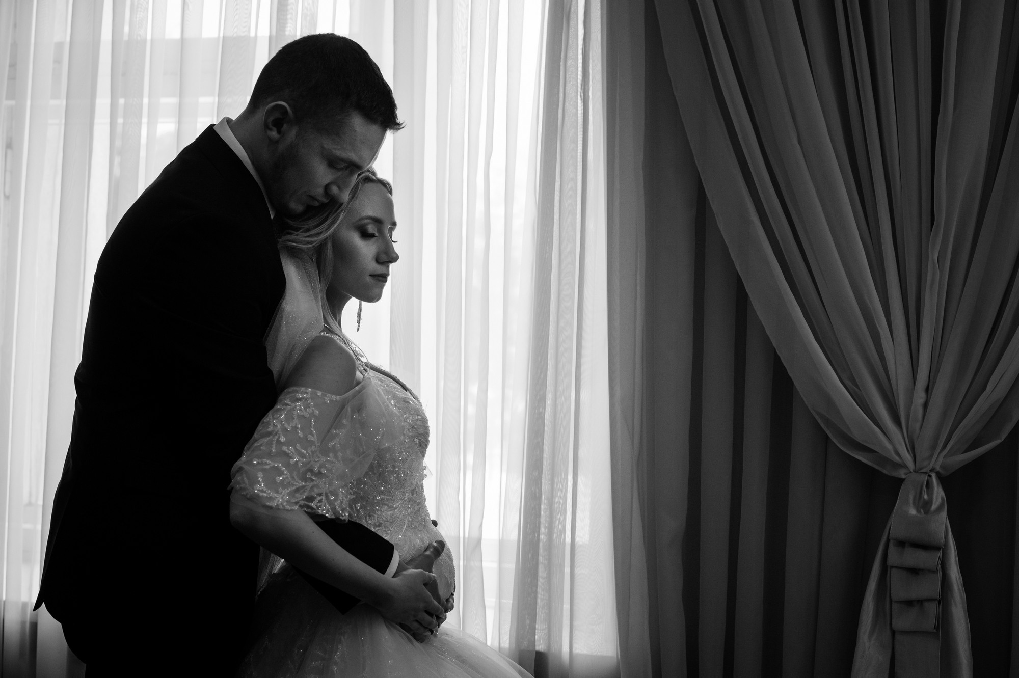 Студийная зимняя свадьба. Свадебный и семейный фотограф в Омске Мормулев Михаил