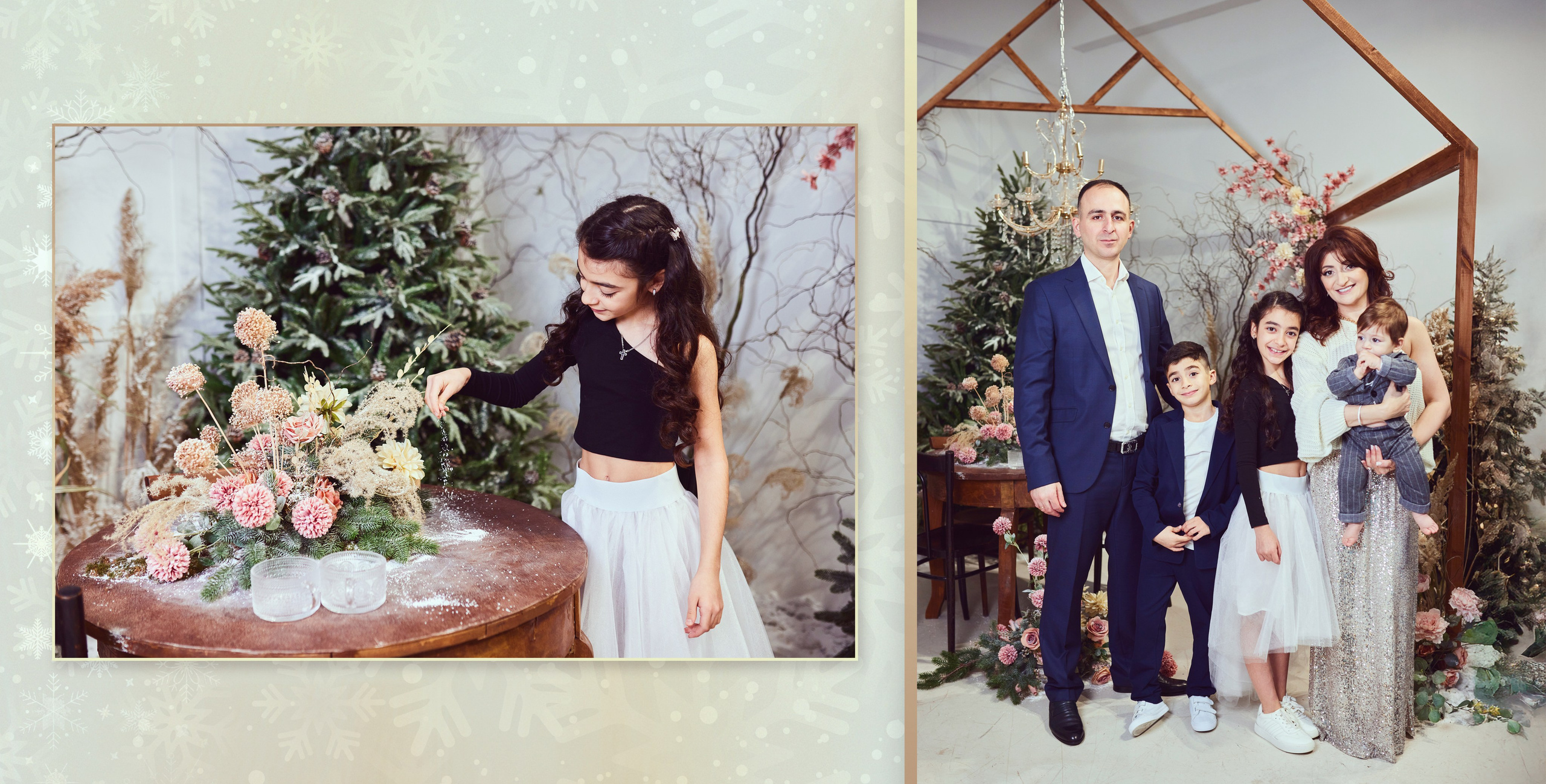 Красивая семья с тремя детками. Фотохудожник Наталия Кирсанова