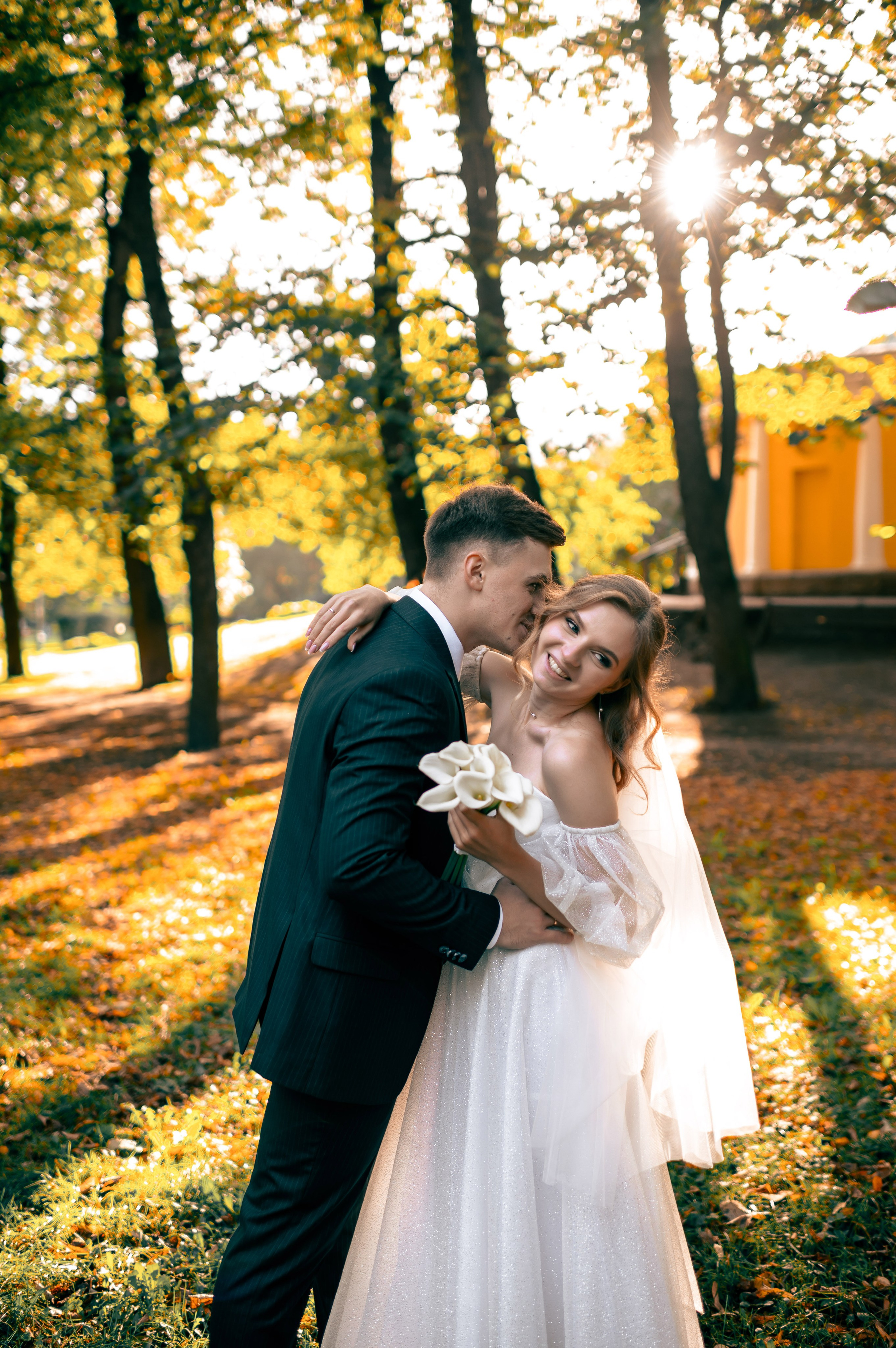 Анастасия и Михаил (Второй Дворец Бракосочетания на Фурштатской улице 52, фотосессия в Таврическом парке). Портретный, семейный и свадебный фотограф в Санкт-Петербурге и в Пушкине Ширяев Денис